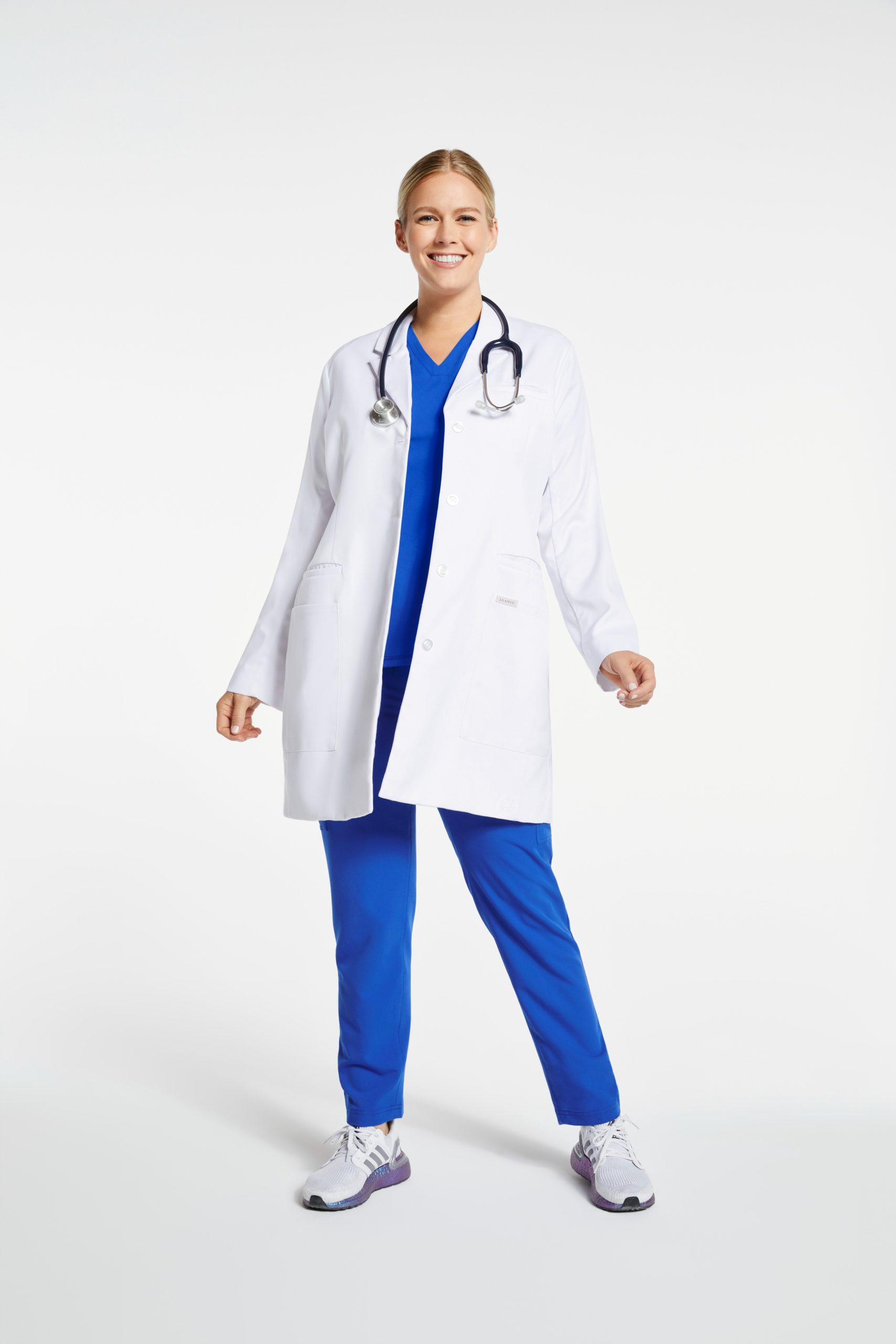 woman wearing white signature lab coat