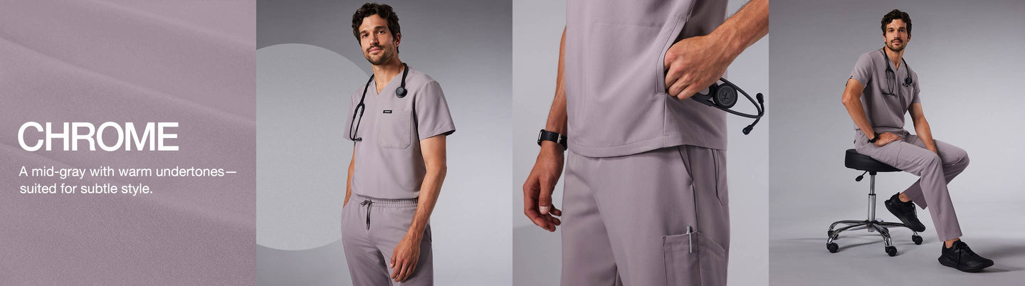 Men's Chrome Scrubs