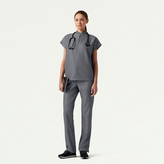 The Phoebe Essential Scrub Set - Heather Gray