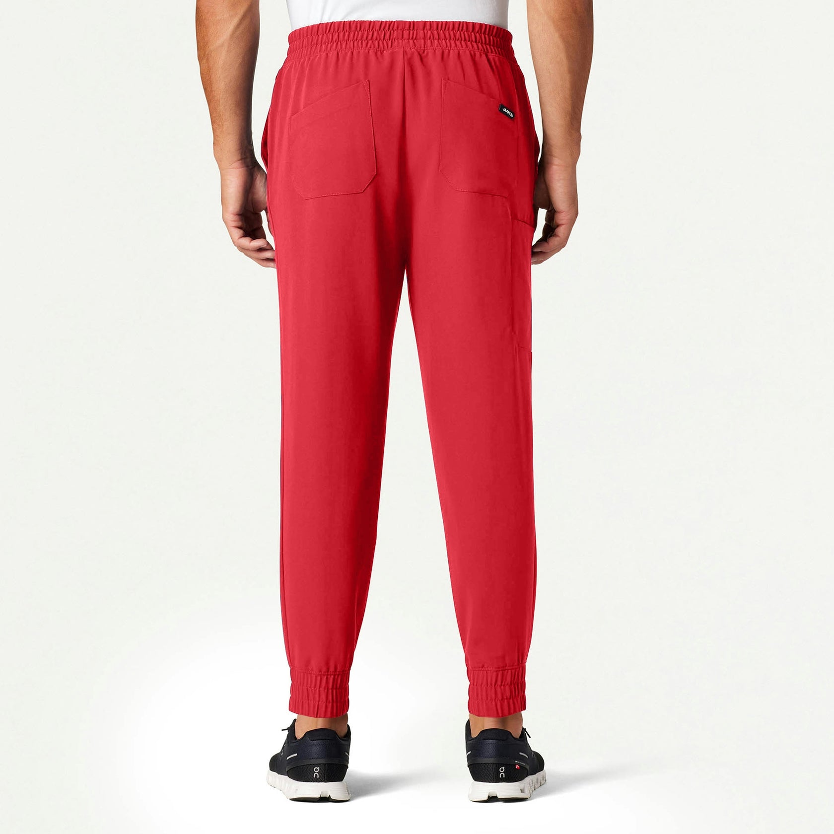 Cobot 8-Pocket Scrub Jogger - Brilliant Red - MEN'S PANTS - Jaanuu