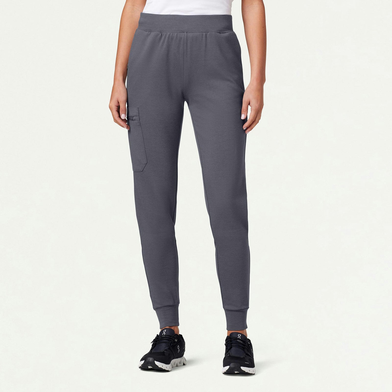 Rubi Slim ULTRAsoft Scrub Jogger - Heather Gray - WOMEN'S PANTS - Jaanuu