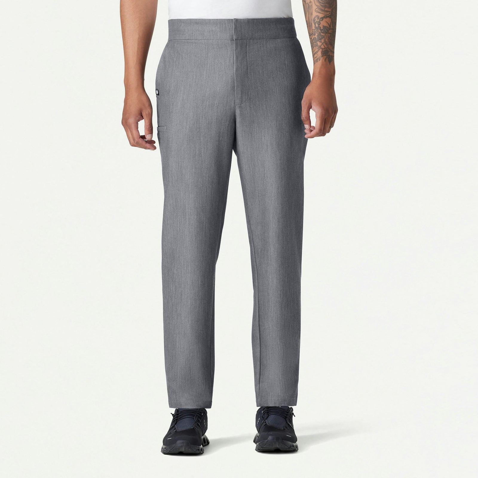 Rubin Tapered 7-Pocket Scrub Pant - Heather Gray - MEN'S PANTS - Jaanuu