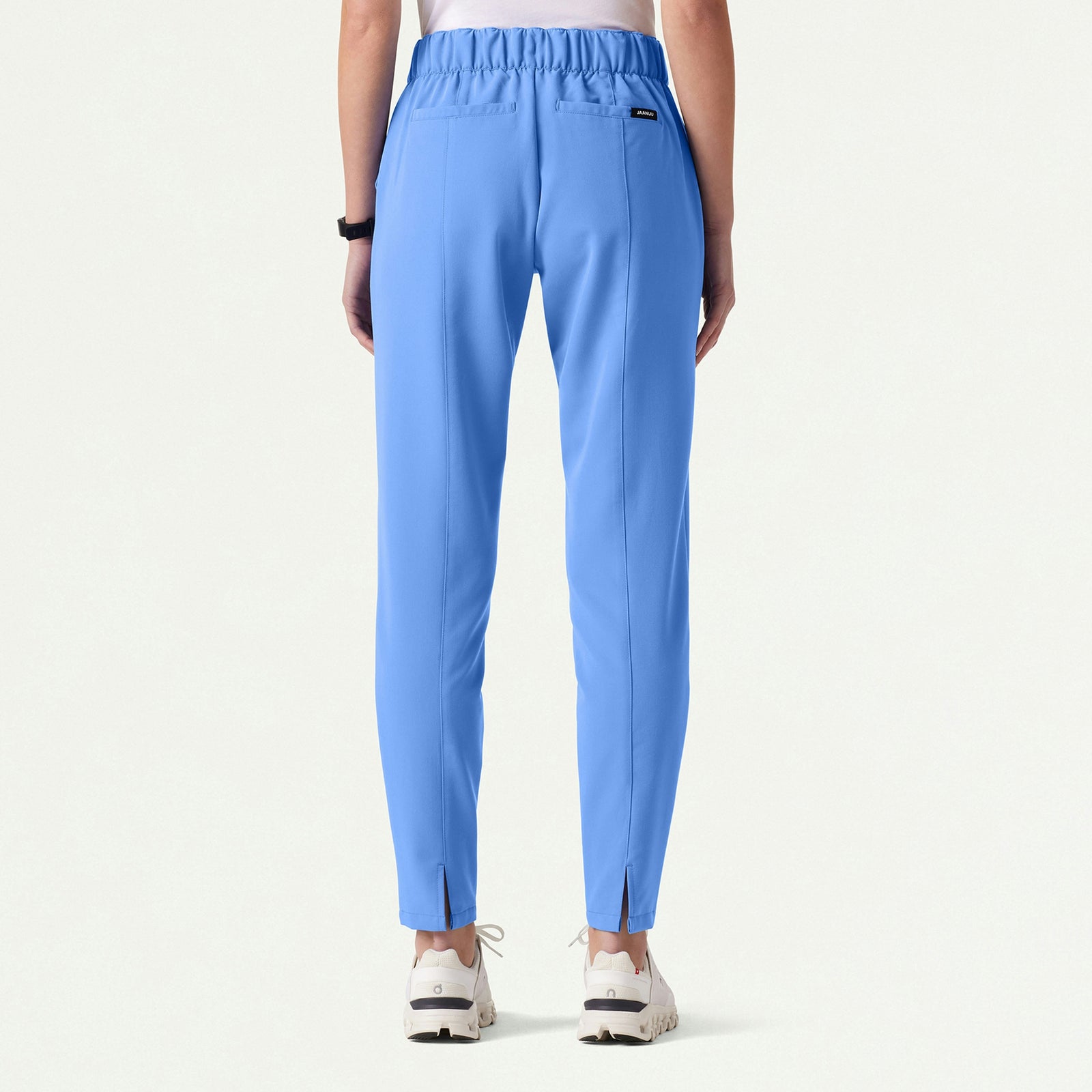 Lio Tapered 5-Pocket Scrub Pant - Ceil Blue - WOMEN'S PANTS - Jaanuu