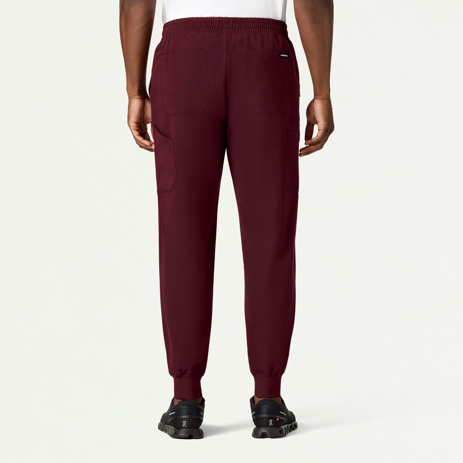 Osmo 8-Pocket Scrub Jogger - Burgundy - MEN'S PANTS - Jaanuu