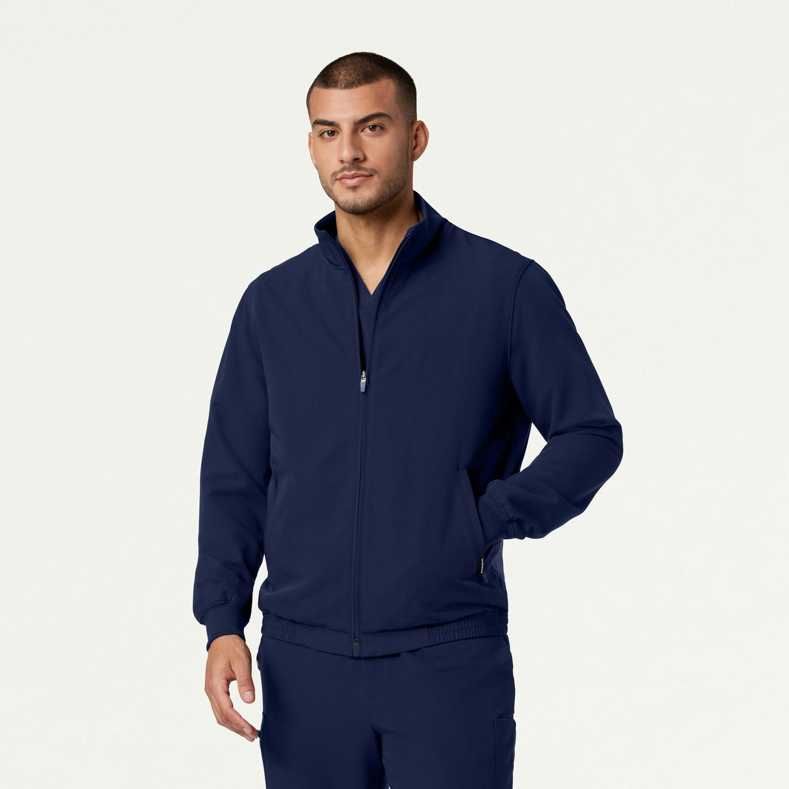 Wolfe Everyday 6-Pocket Scrub Jacket - Midnight Navy - MEN'S JACKETS - Jaanuu