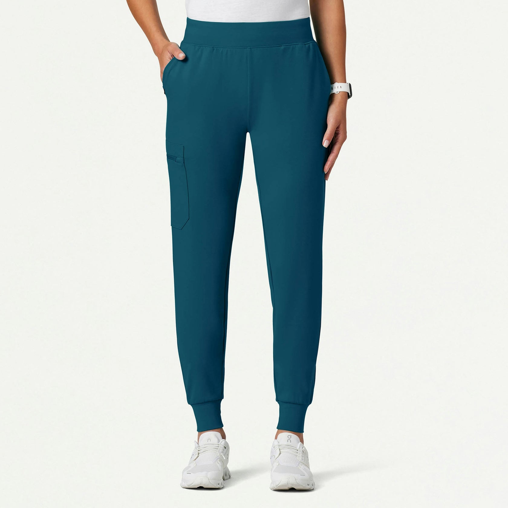 Rubi Slim ULTRAsoft Scrub Jogger - Caribbean Blue - WOMEN'S PANTS - Jaanuu