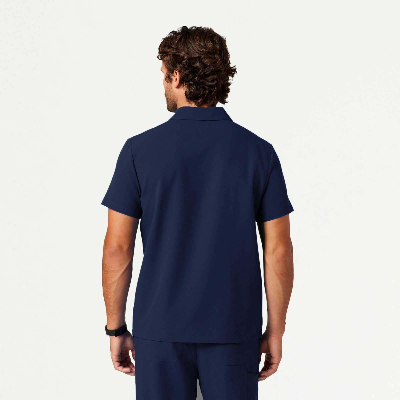 Axis Polo Scrub Top - Midnight Navy - MEN'S TOPS - Jaanuu