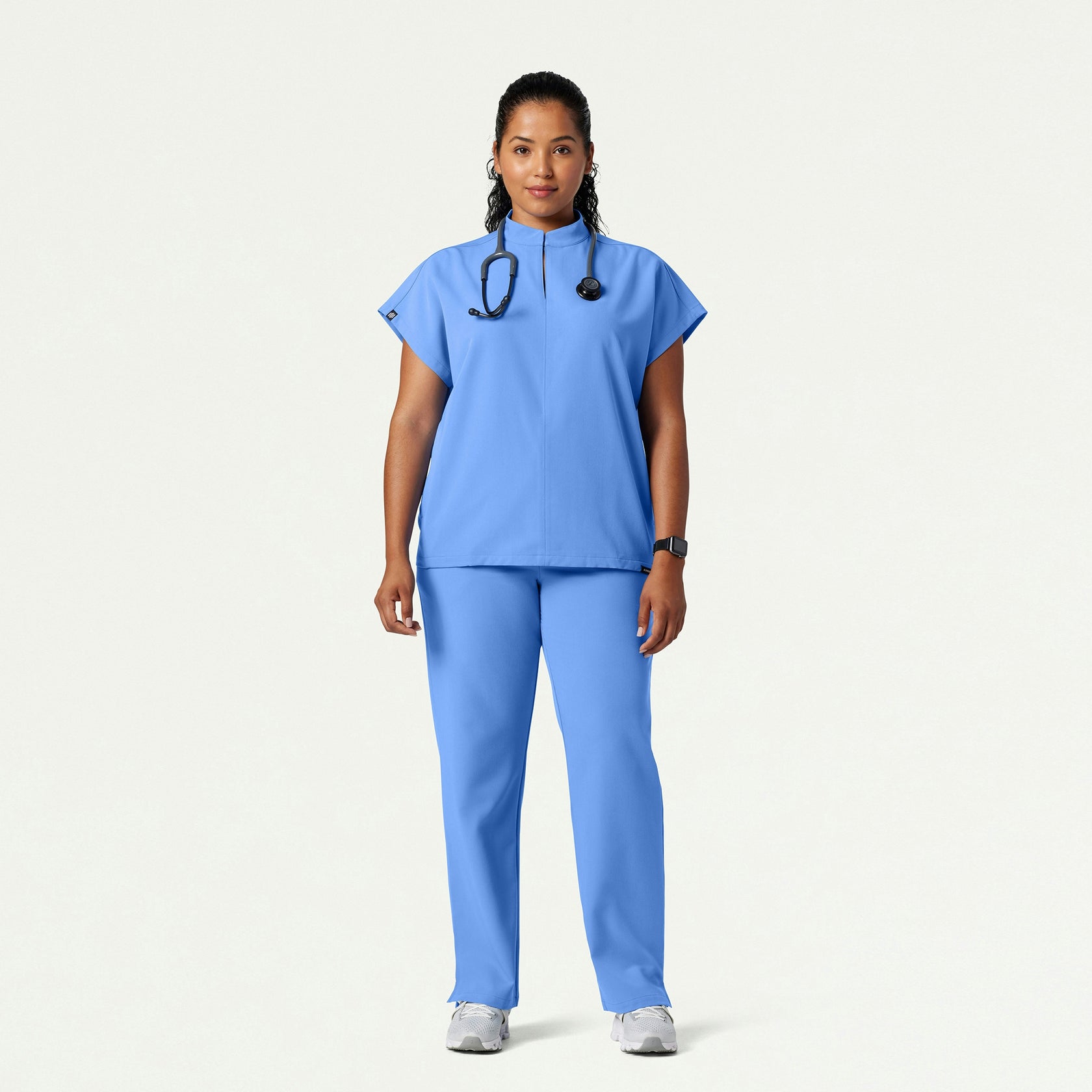 Kerr 365 High Waisted Scrub Pant - Ceil Blue - WOMEN'S PANTS - Jaanuu