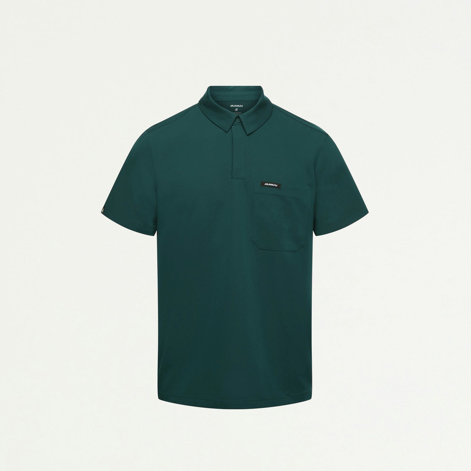 Axis Polo Scrub Top - Midnight Green - MEN'S TOPS - Jaanuu