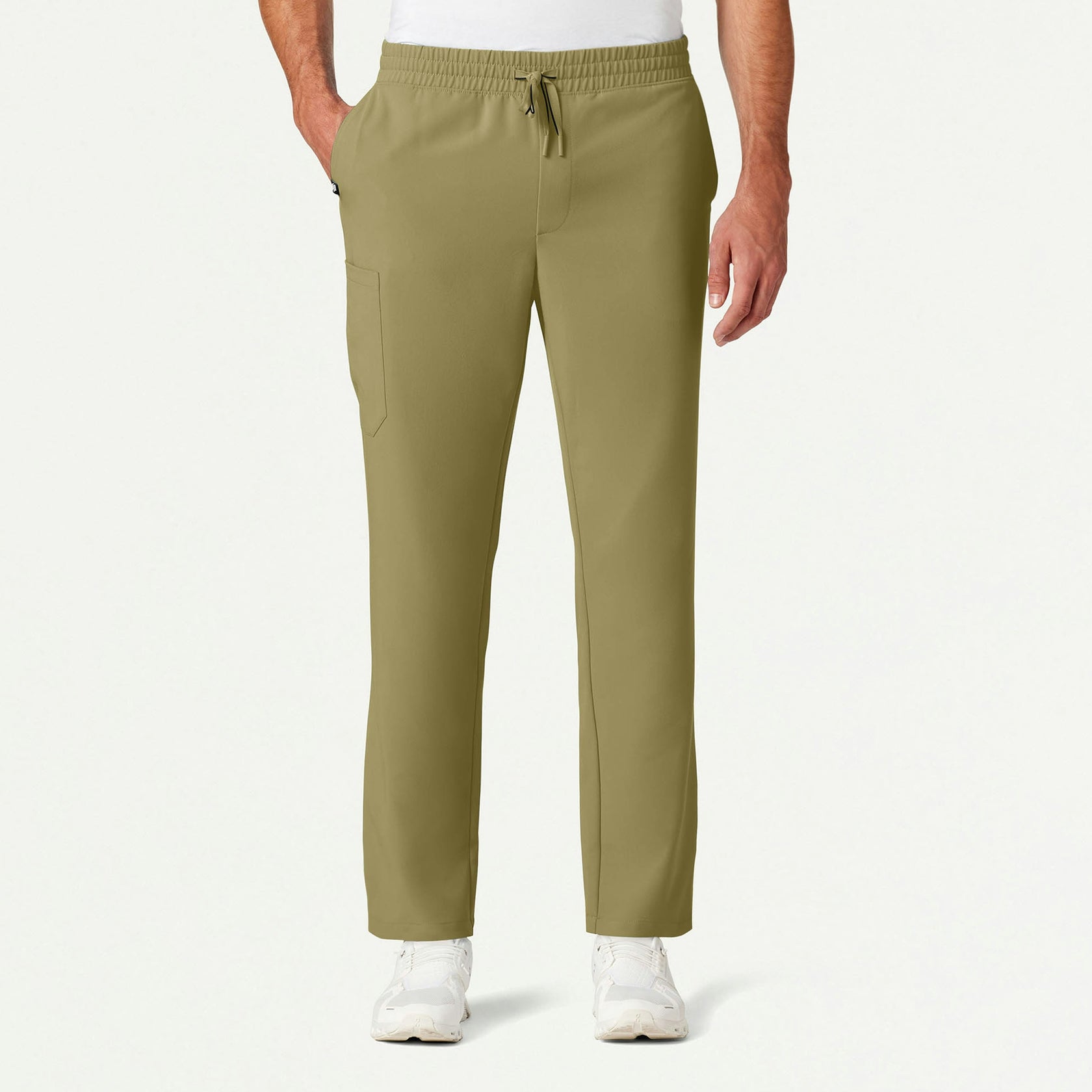 Rhodes Everyday Straight-Leg Scrub Pant - Ceramic Khaki - MEN'S PANTS - Jaanuu