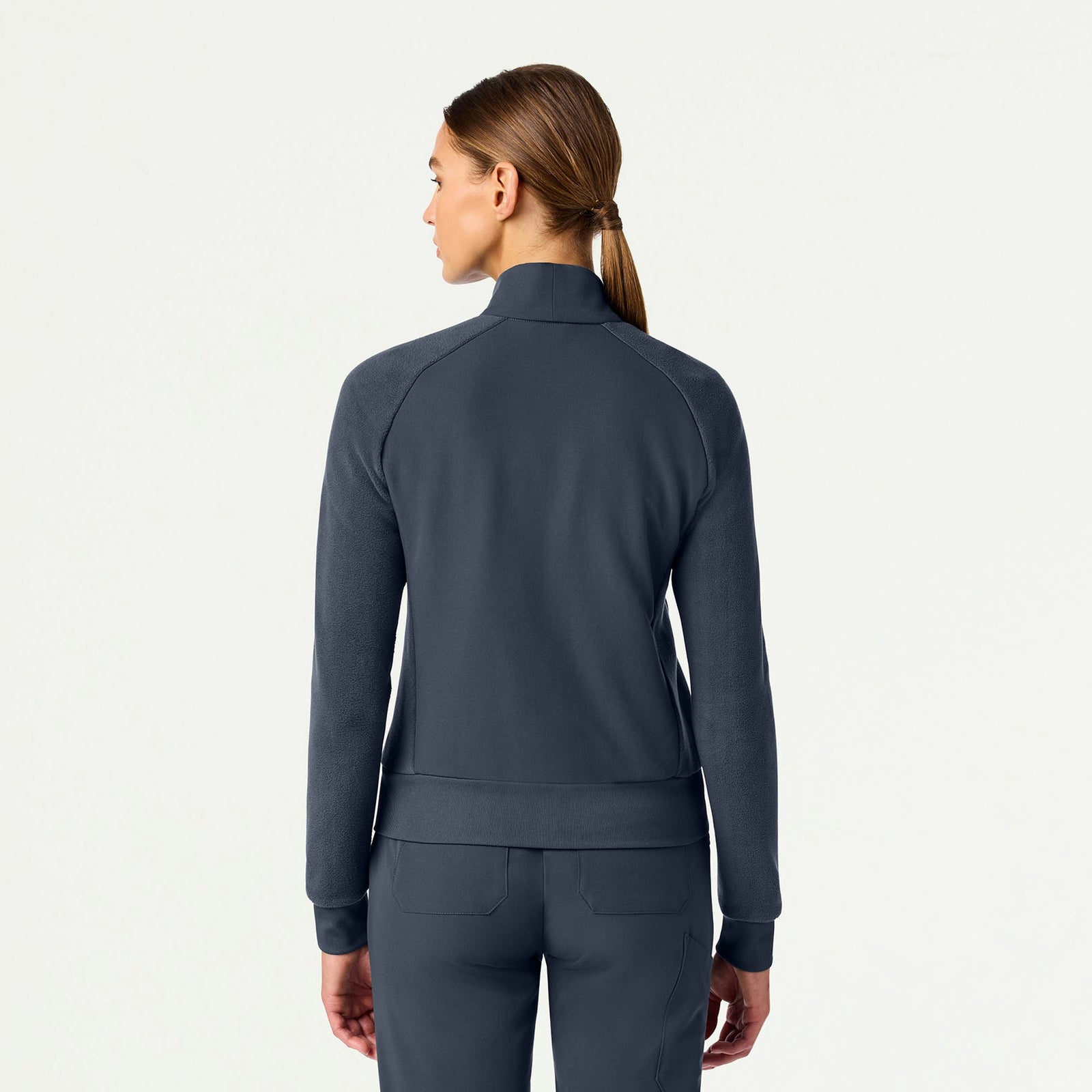 Cloud Hybrid Fleece Bomber Jacket - Carbon Gray - WOMEN'S JACKETS - Jaanuu