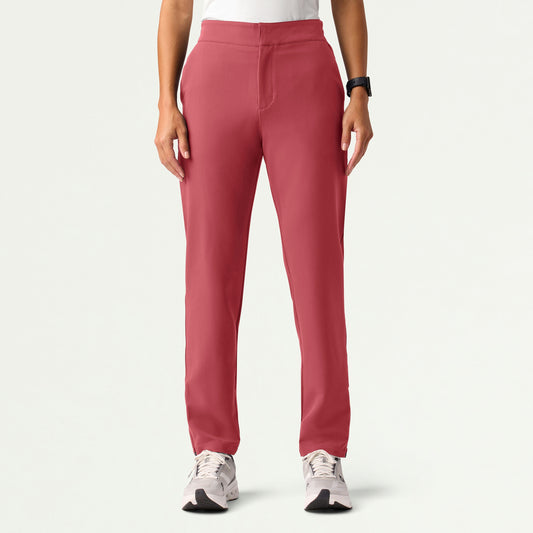 Skyler Slim Zip-Fly Scrub Pant - Mulberry - WOMEN'S PANTS - Jaanuu