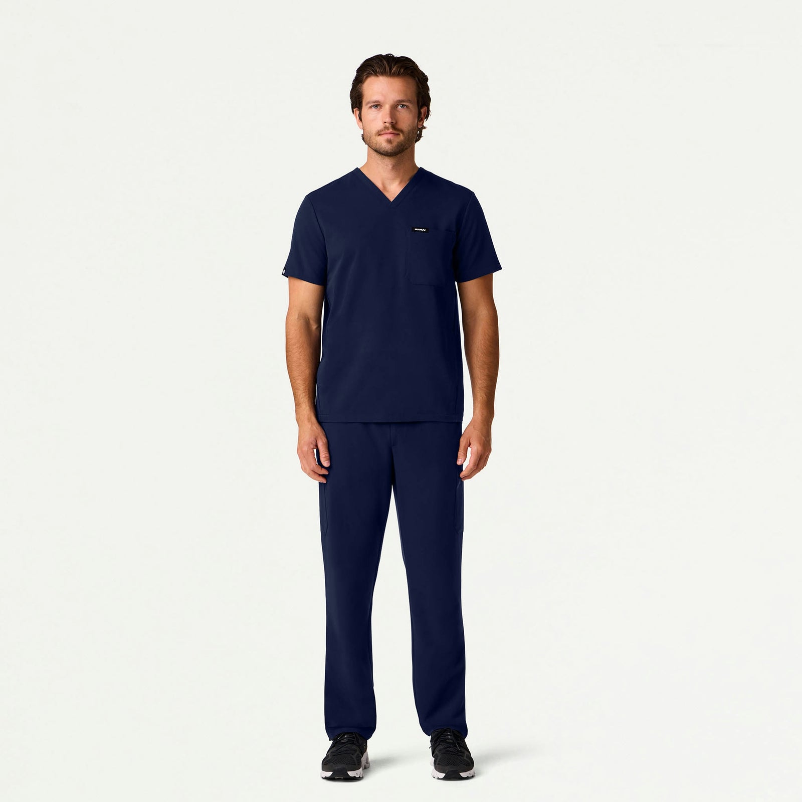 Bron 3-Pocket Scrub Top - Midnight Navy - MEN'S TOPS - Jaanuu