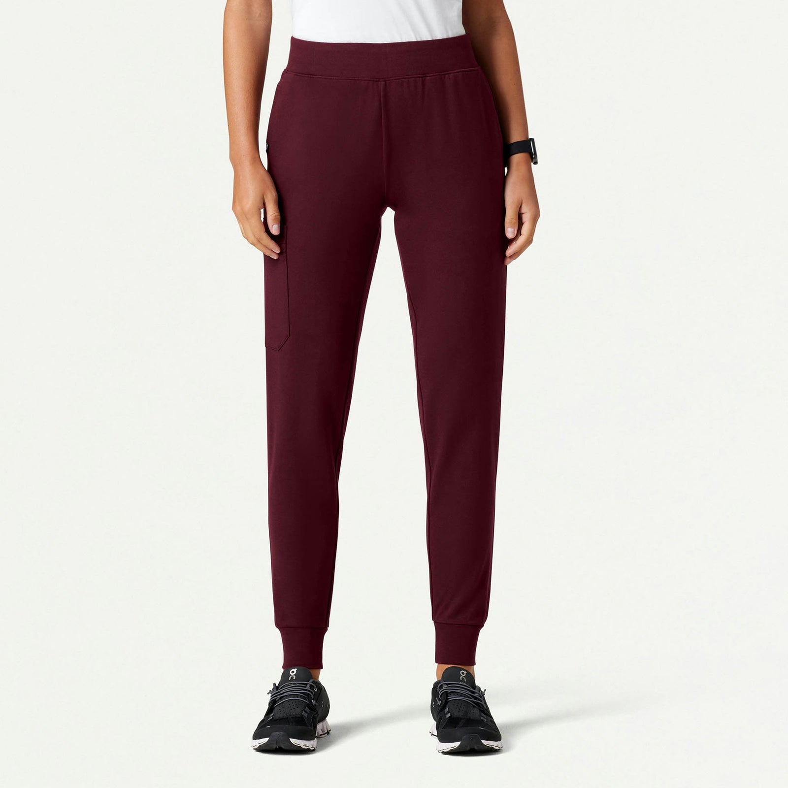 Rubi Slim ULTRAsoft Scrub Jogger - Burgundy - WOMEN'S PANTS - Jaanuu