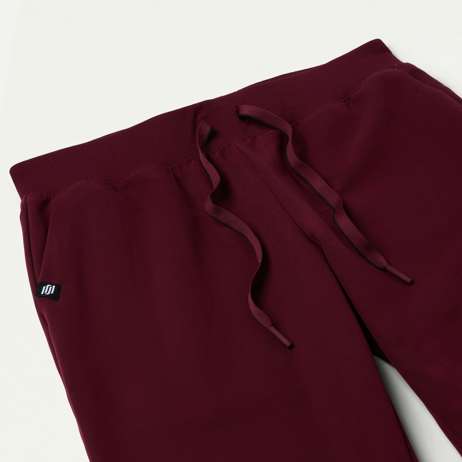 Xenos Essential Knit-Waist Scrub Pant - Burgundy - WOMEN'S PANTS - Jaanuu