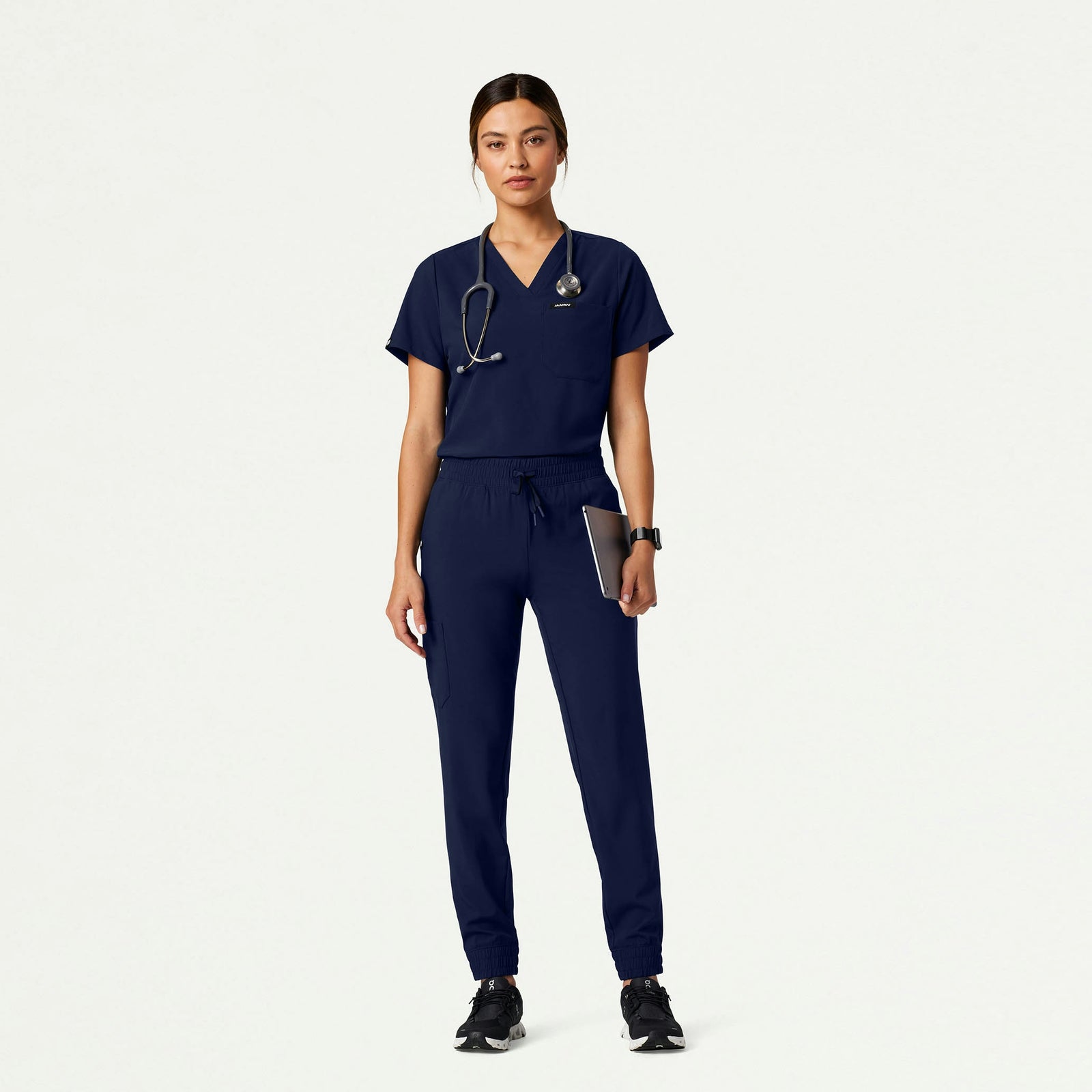 Pret 1-Pocket Classic Scrub Top - Midnight Navy - WOMEN'S TOPS - Jaanuu