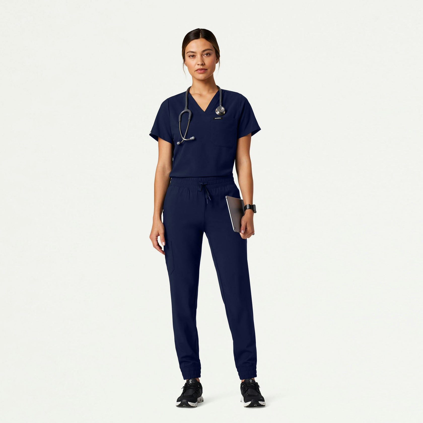 Pret 1-Pocket Classic Scrub Top - Midnight Navy - WOMEN'S TOPS - Jaanuu