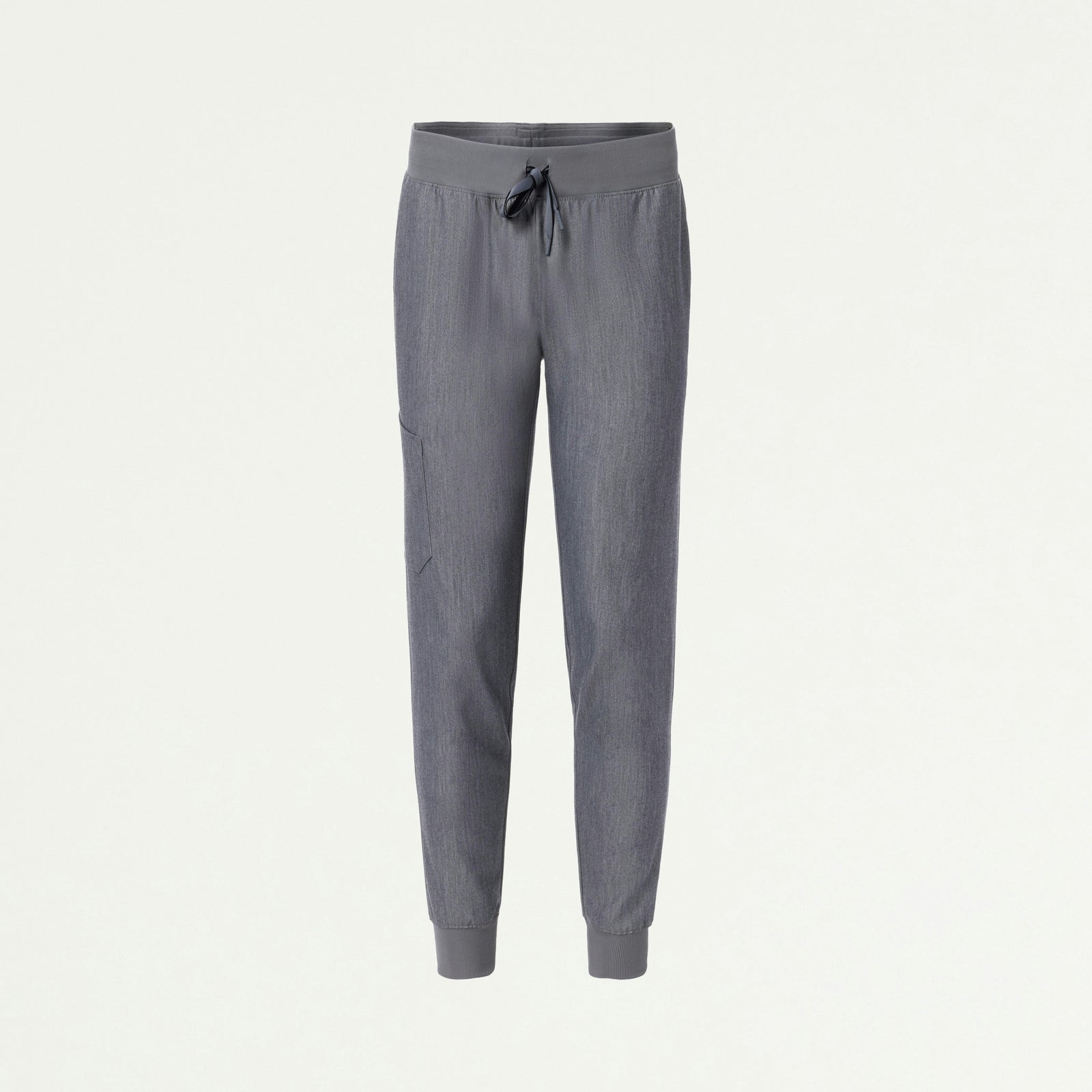 Silex Slim Knit-Waist Scrub Jogger - Heather Gray - WOMEN'S PANTS - Jaanuu