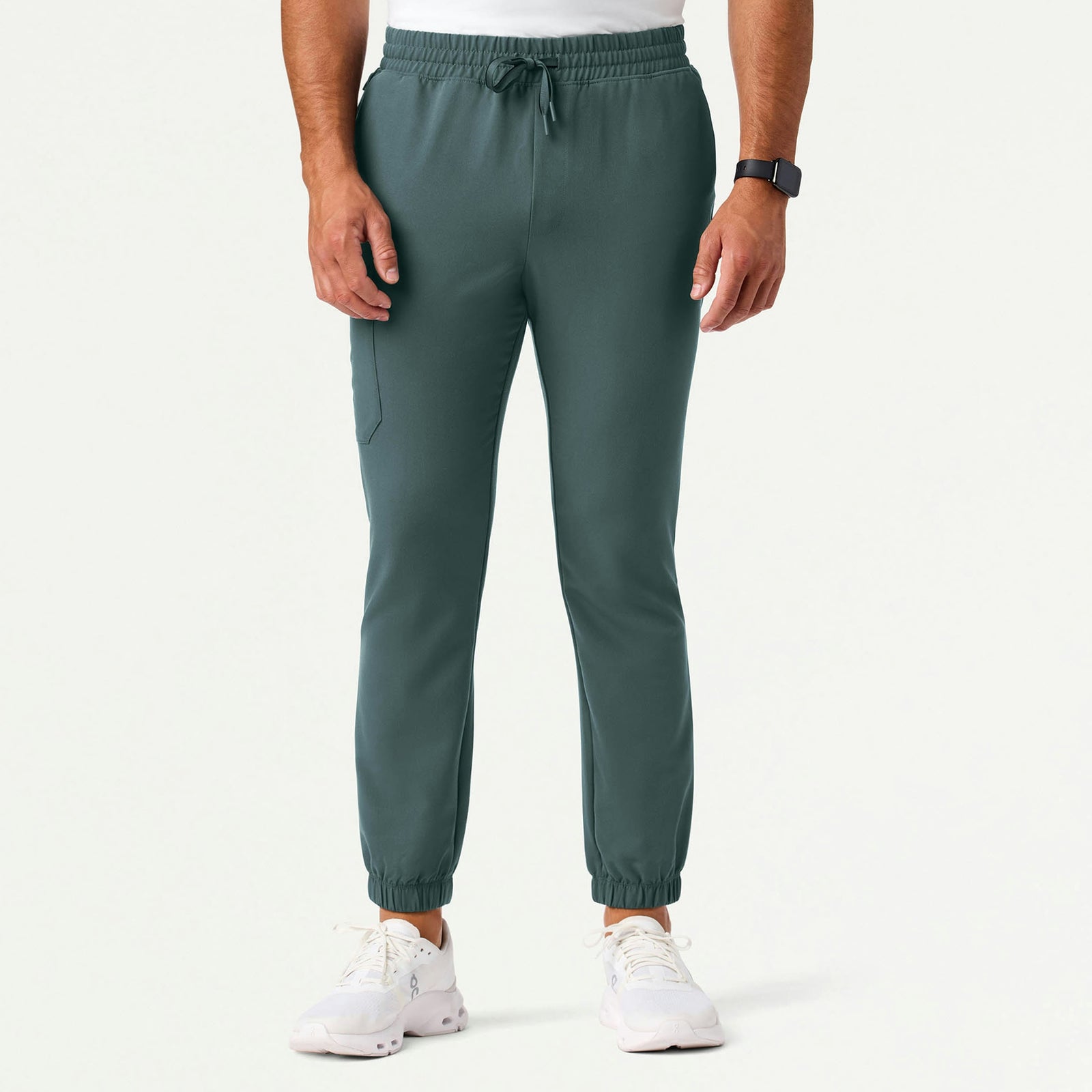 Rhodes Slim Crossover Scrub Jogger - Alpine Green - MEN'S PANTS - Jaanuu