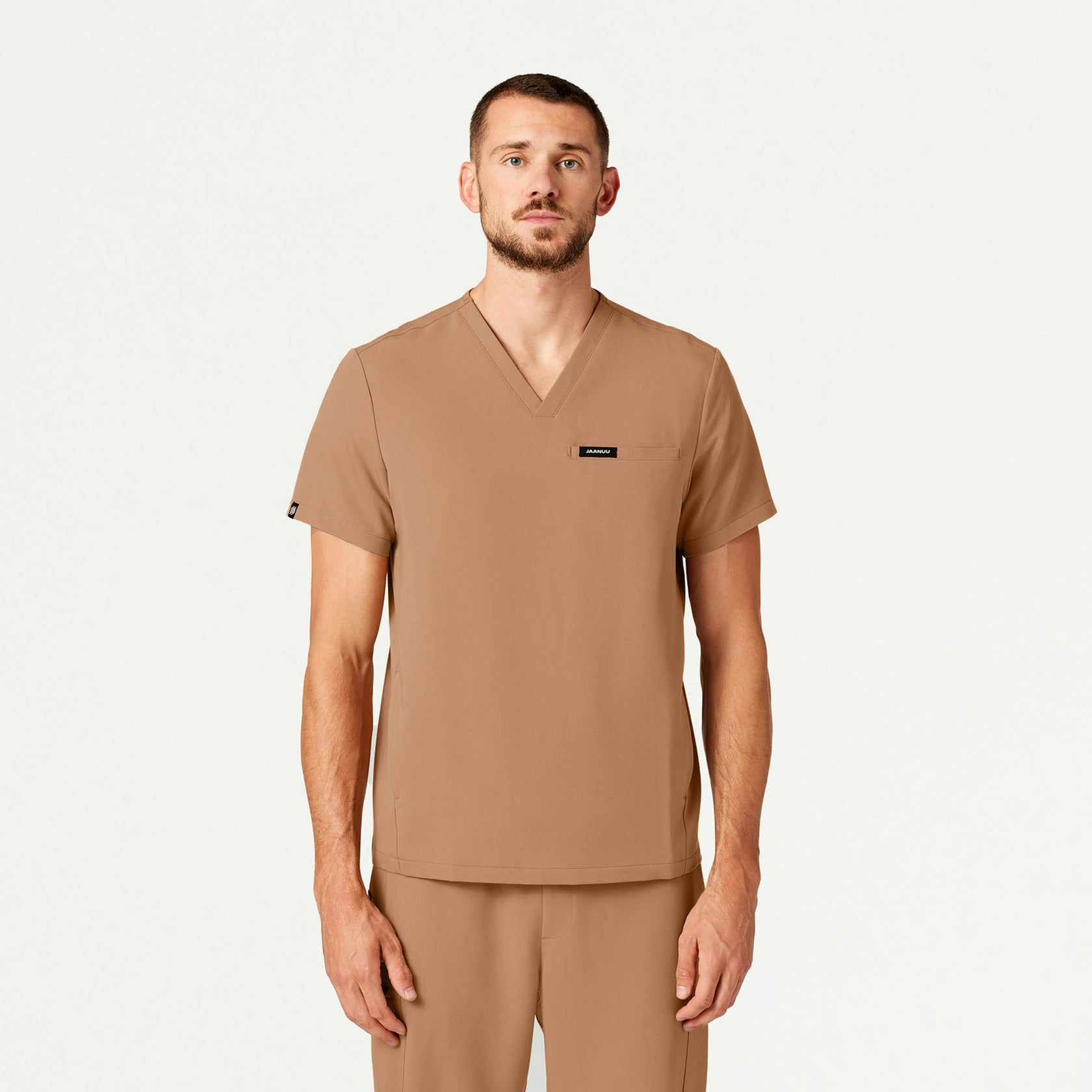 Platt 3-Pocket Scrub Top - Trench - MEN'S TOPS - Jaanuu