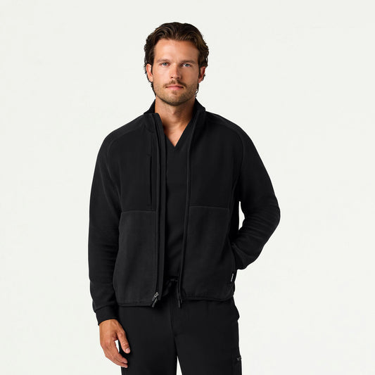 Cloud Hybrid Fleece Jacket - Black - MEN'S JACKETS - Jaanuu