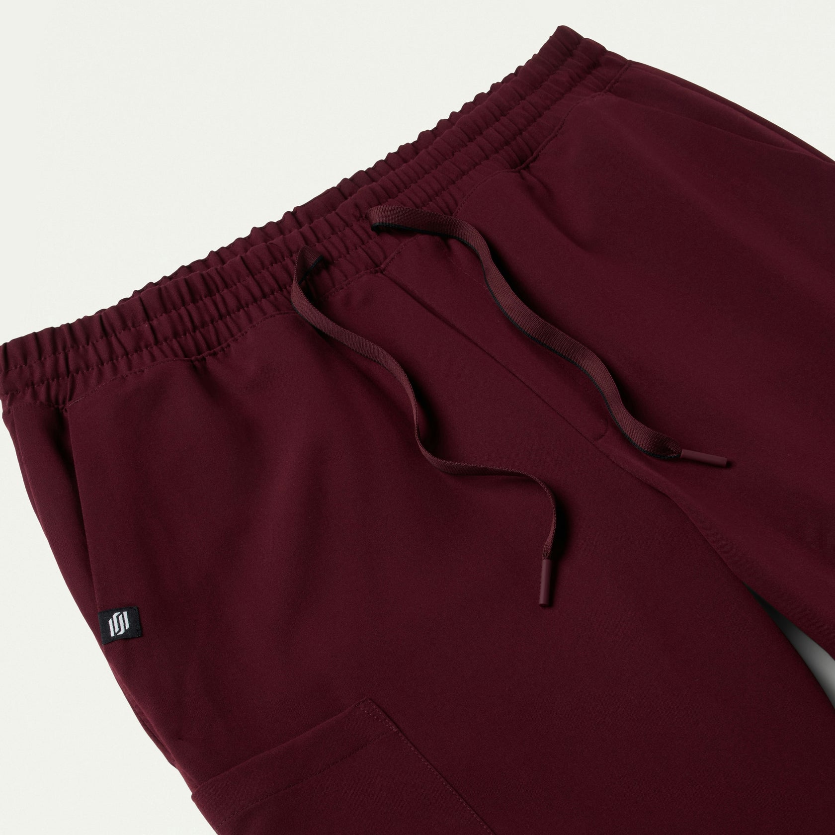 Rhodes Slim Crossover Scrub Jogger - Burgundy - MEN'S PANTS - Jaanuu