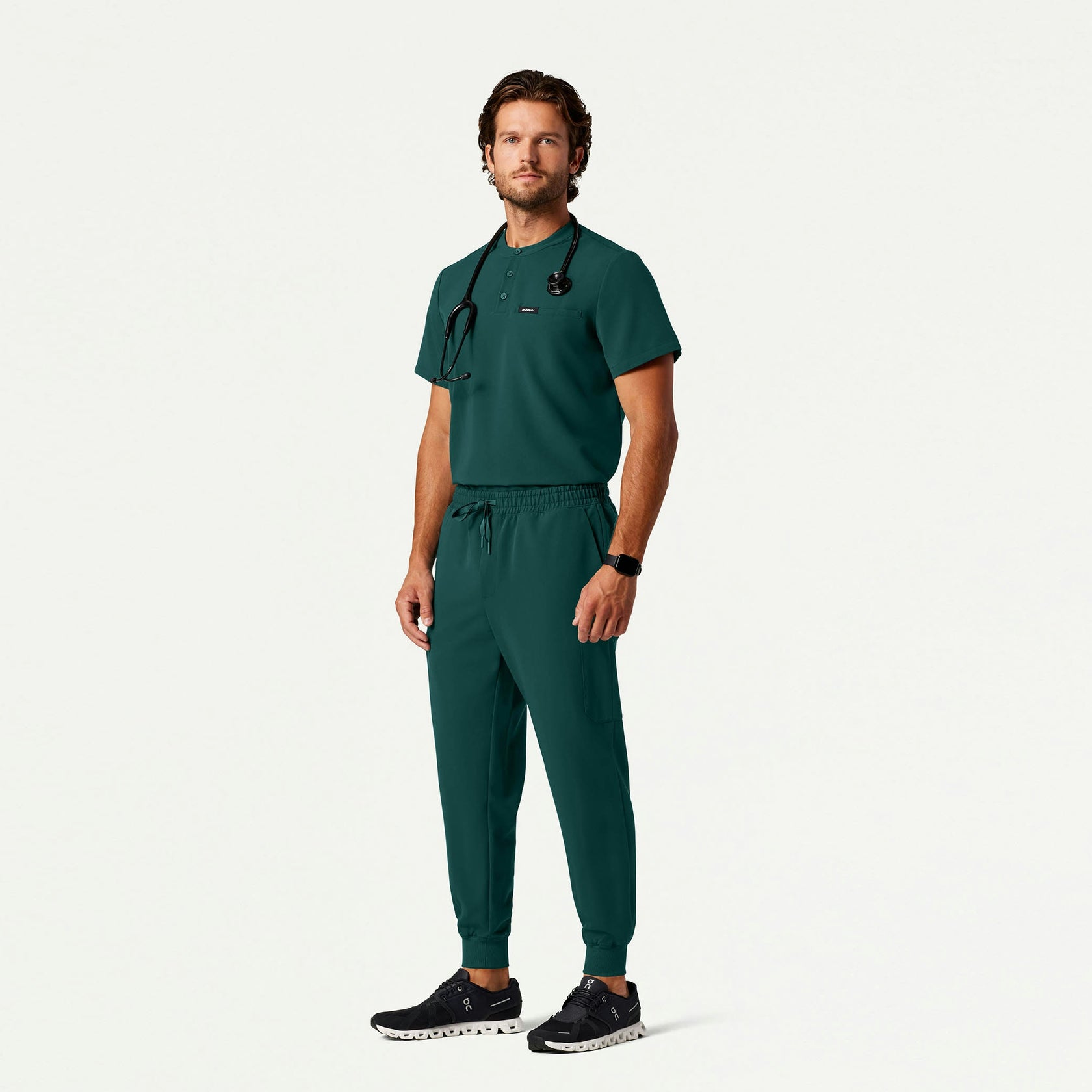 Osmo 8-Pocket Scrub Jogger - Midnight Green - MEN'S PANTS - Jaanuu