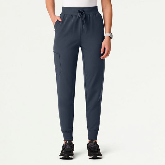 Silex Slim High Waisted Scrub Jogger - Carbon Gray - WOMEN'S PANTS - Jaanuu