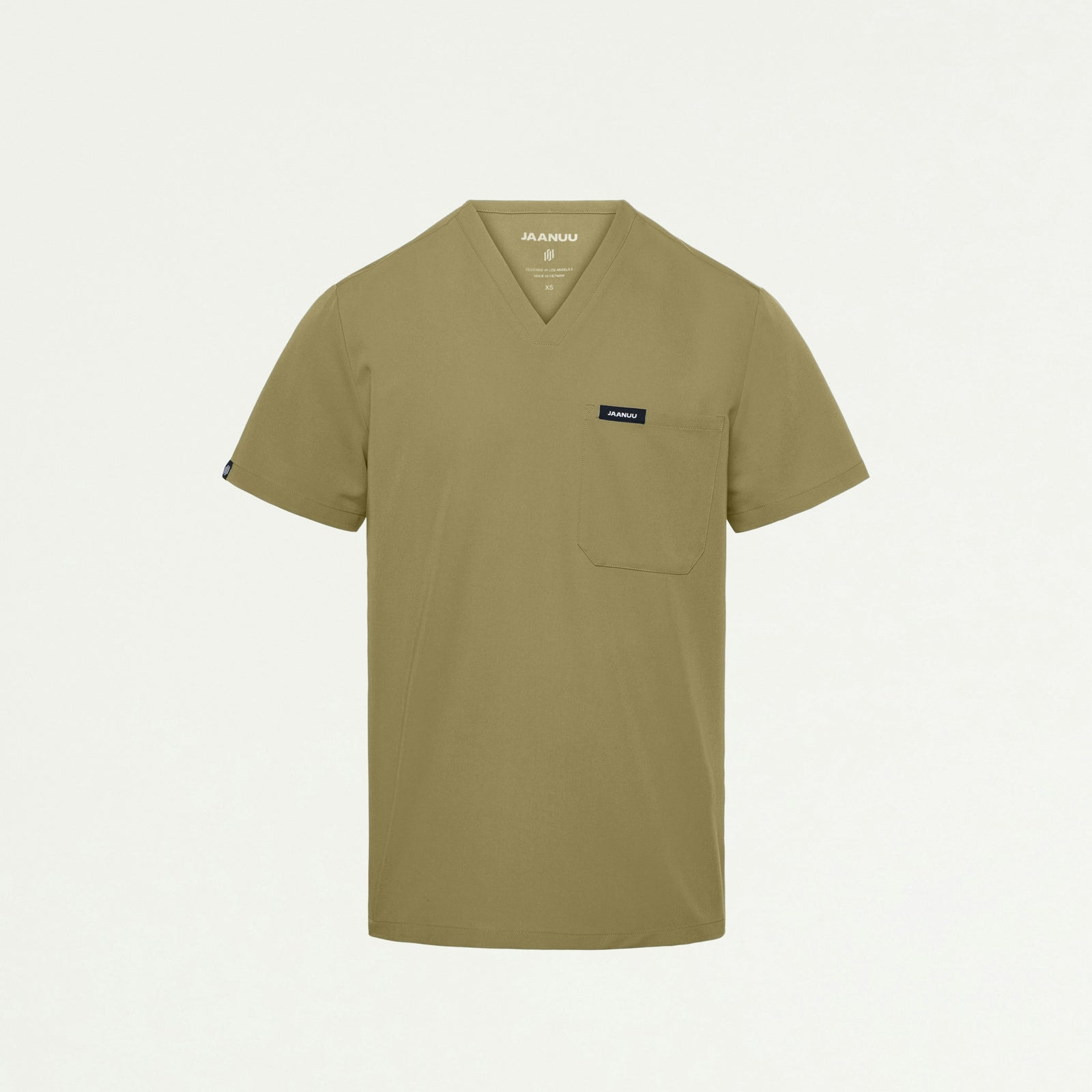 Holmes Everyday 1-Pocket Scrub Top - Ceramic Khaki - MEN'S TOPS - Jaanuu