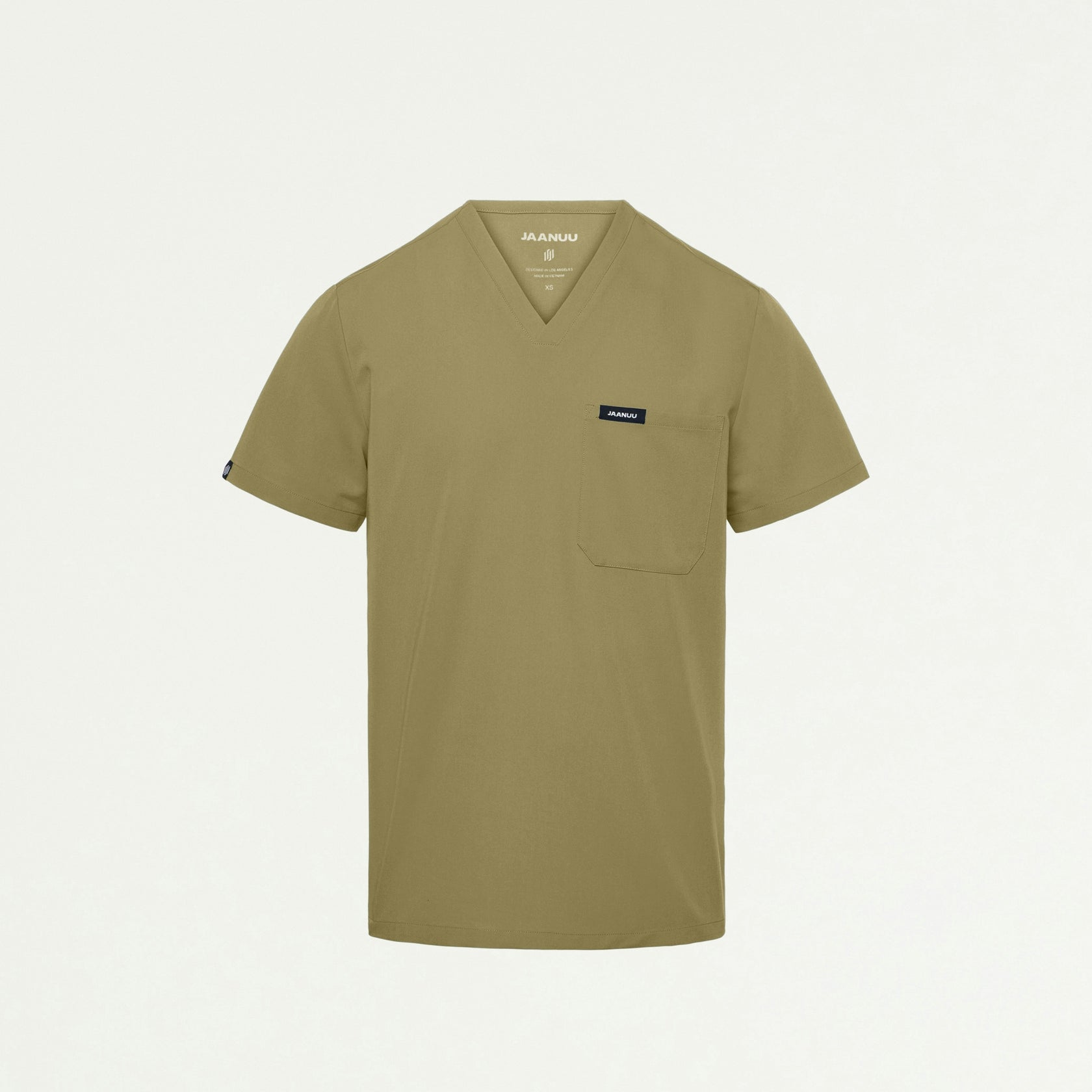 Holmes Everyday 1-Pocket Scrub Top - Ceramic Khaki - MEN'S TOPS - Jaanuu