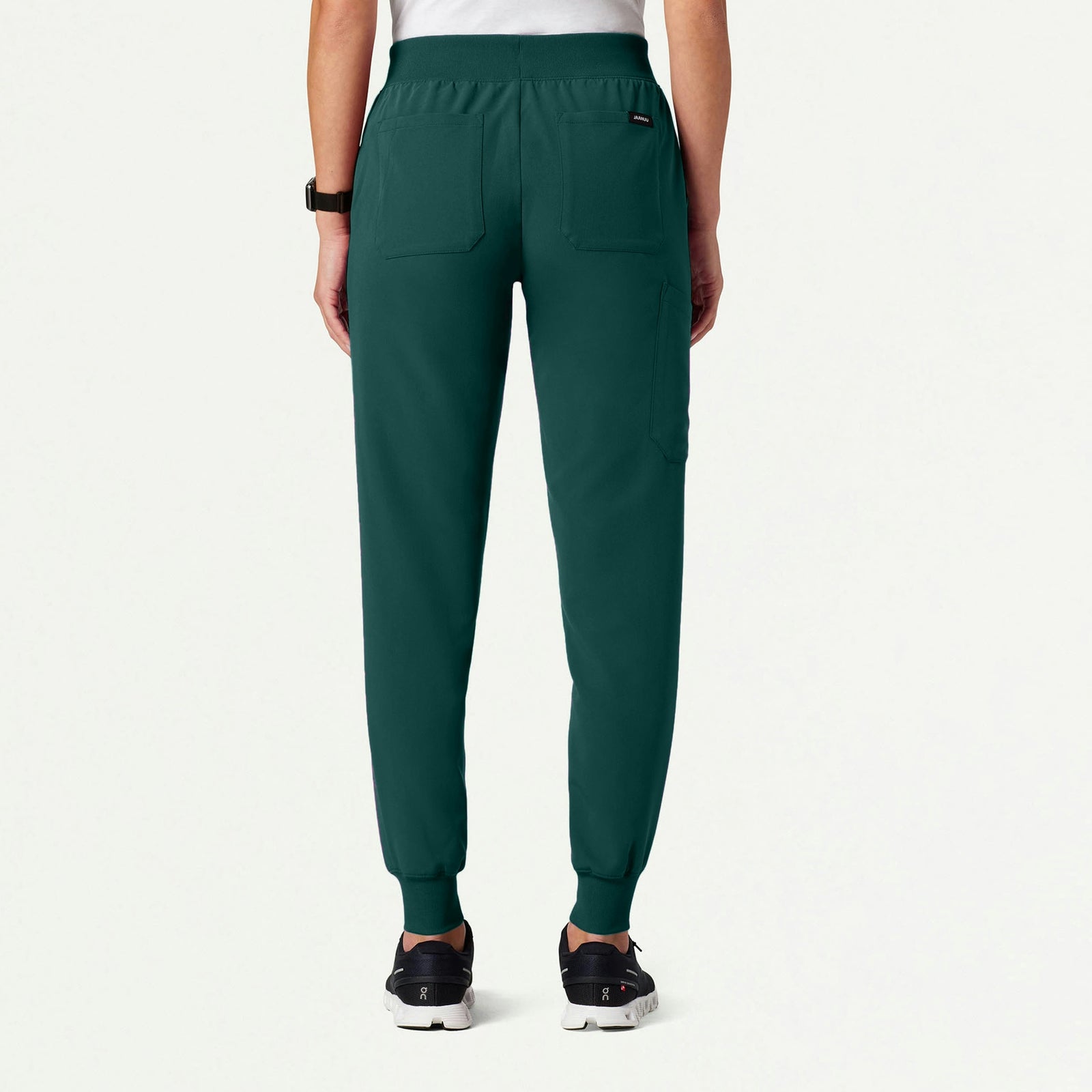 Silex Slim Knit-Waist Scrub Jogger - Midnight Green - WOMEN'S PANTS - Jaanuu