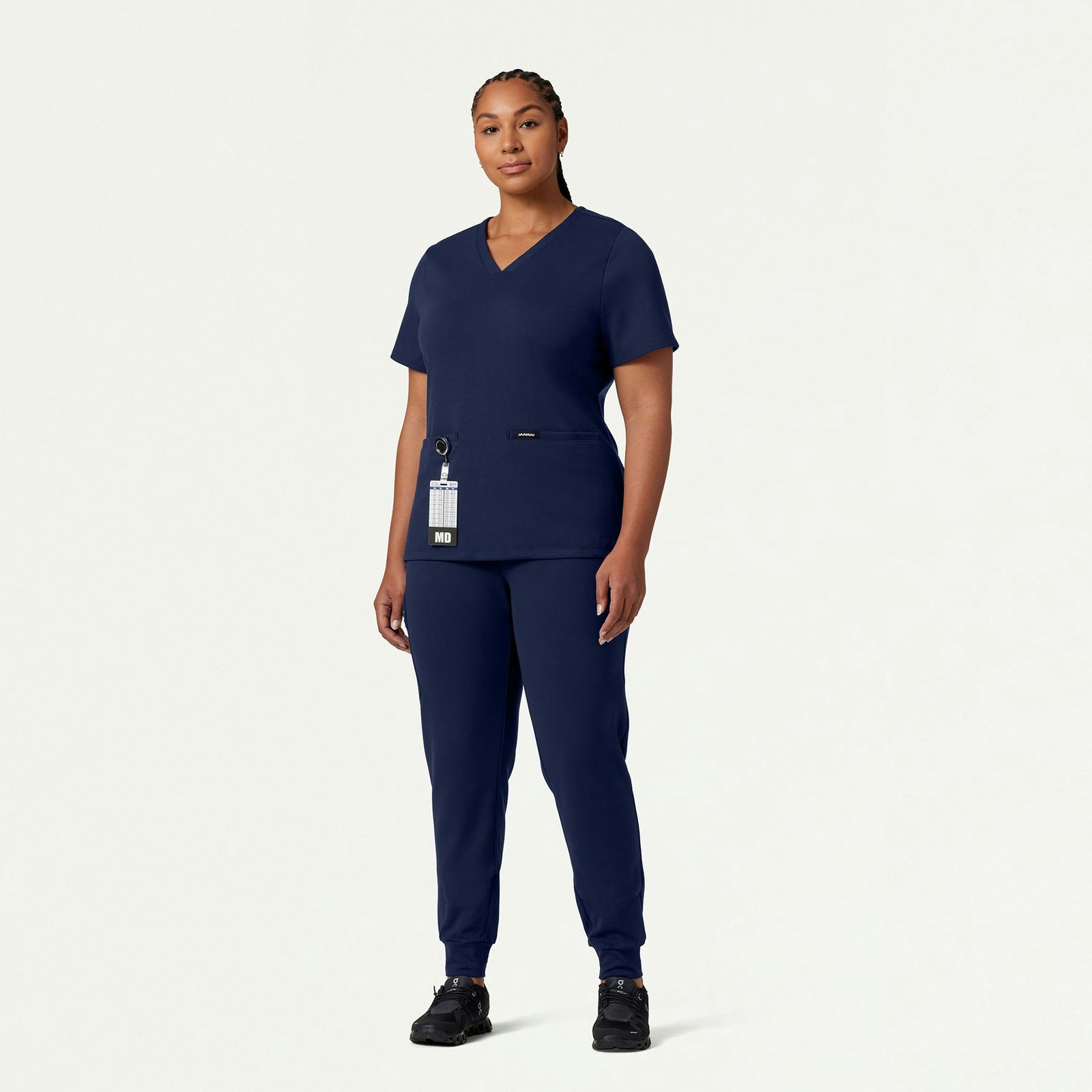 Cesi Slim ULTRAsoft Scrub Top - Midnight Navy - WOMEN'S TOPS - Jaanuu