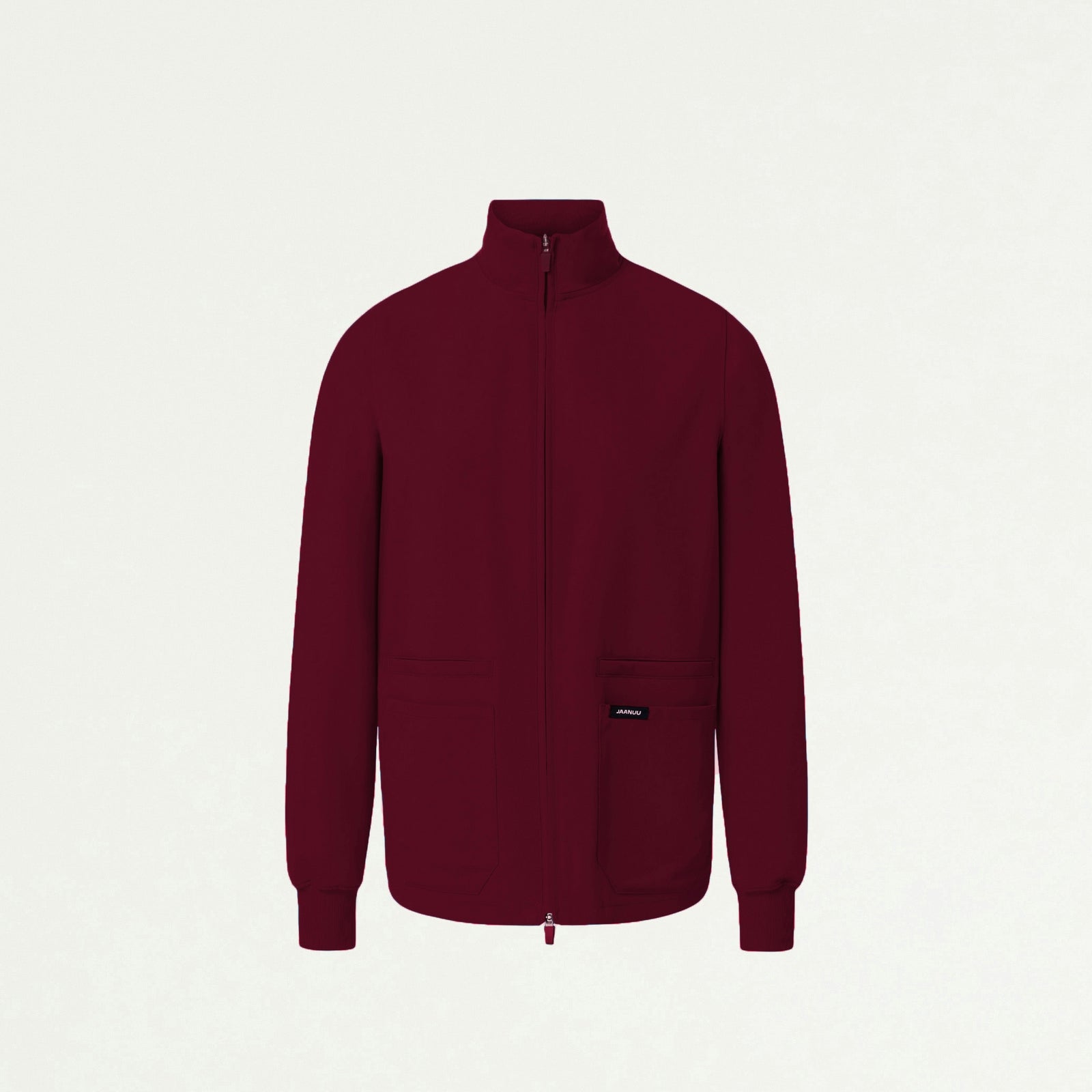 Ceri Essential 6-Pocket Scrub Jacket - Burgundy - WOMEN'S JACKETS - Jaanuu