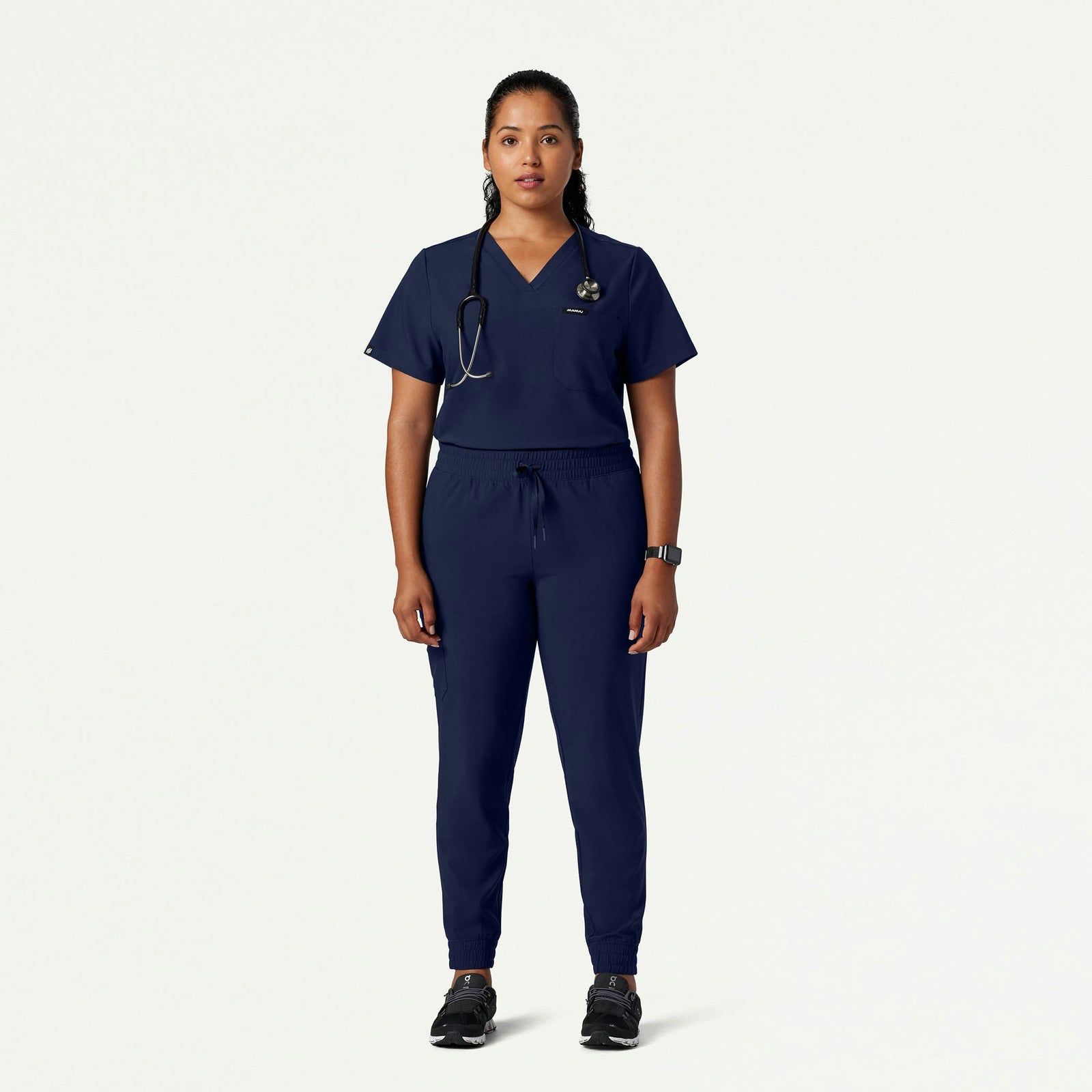 Pret 1-Pocket Classic Scrub Top - Midnight Navy - WOMEN'S TOPS - Jaanuu