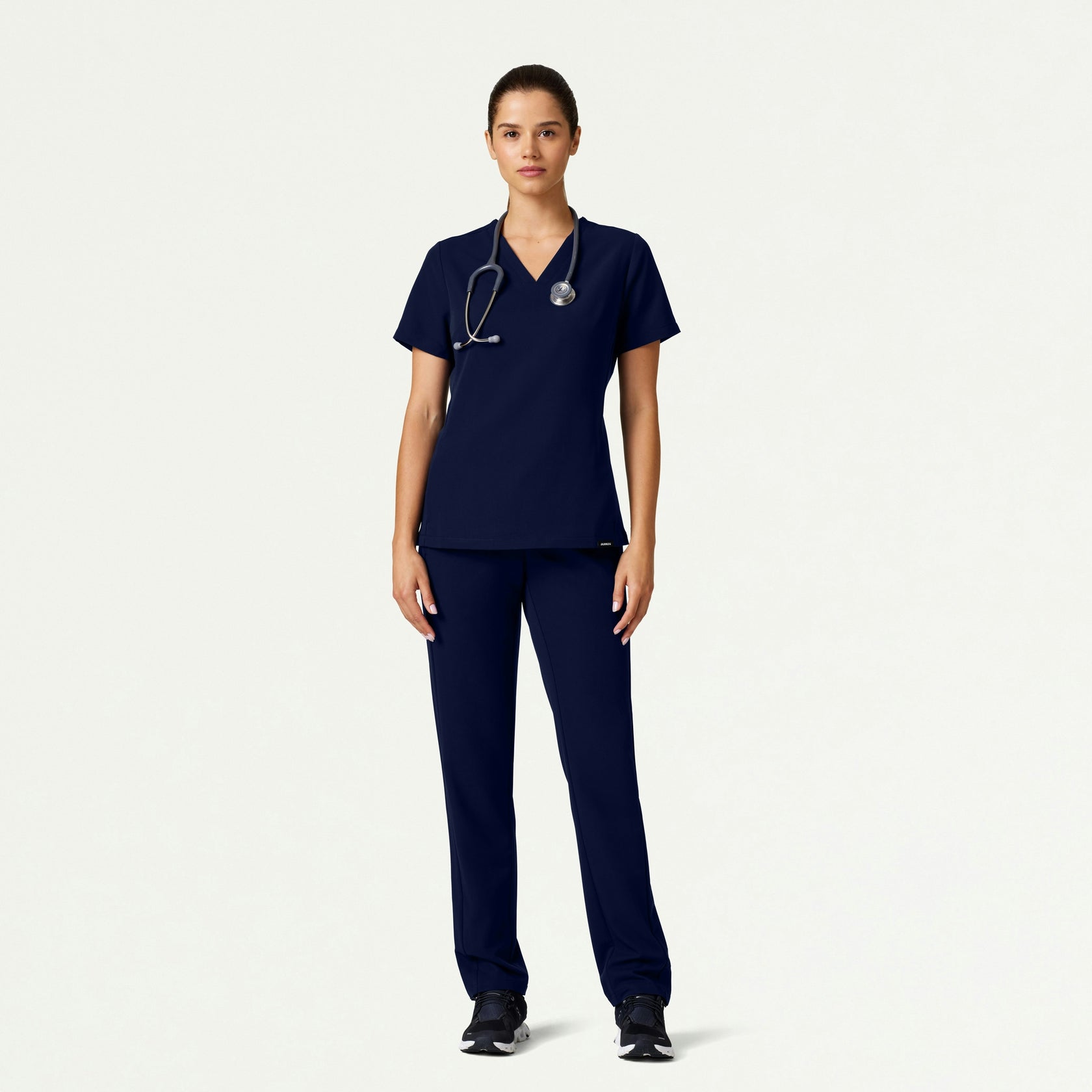 Carte Slim 2-Pocket Scrub Top - Midnight Navy - WOMEN'S TOPS - Jaanuu