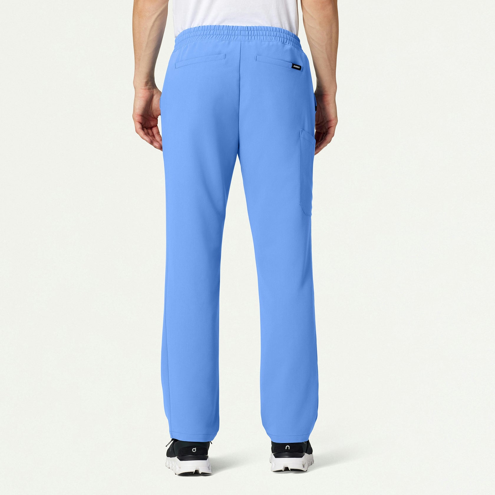 Rhodes Everyday Straight-Leg Scrub Pant - Ceil Blue - MEN'S PANTS - Jaanuu