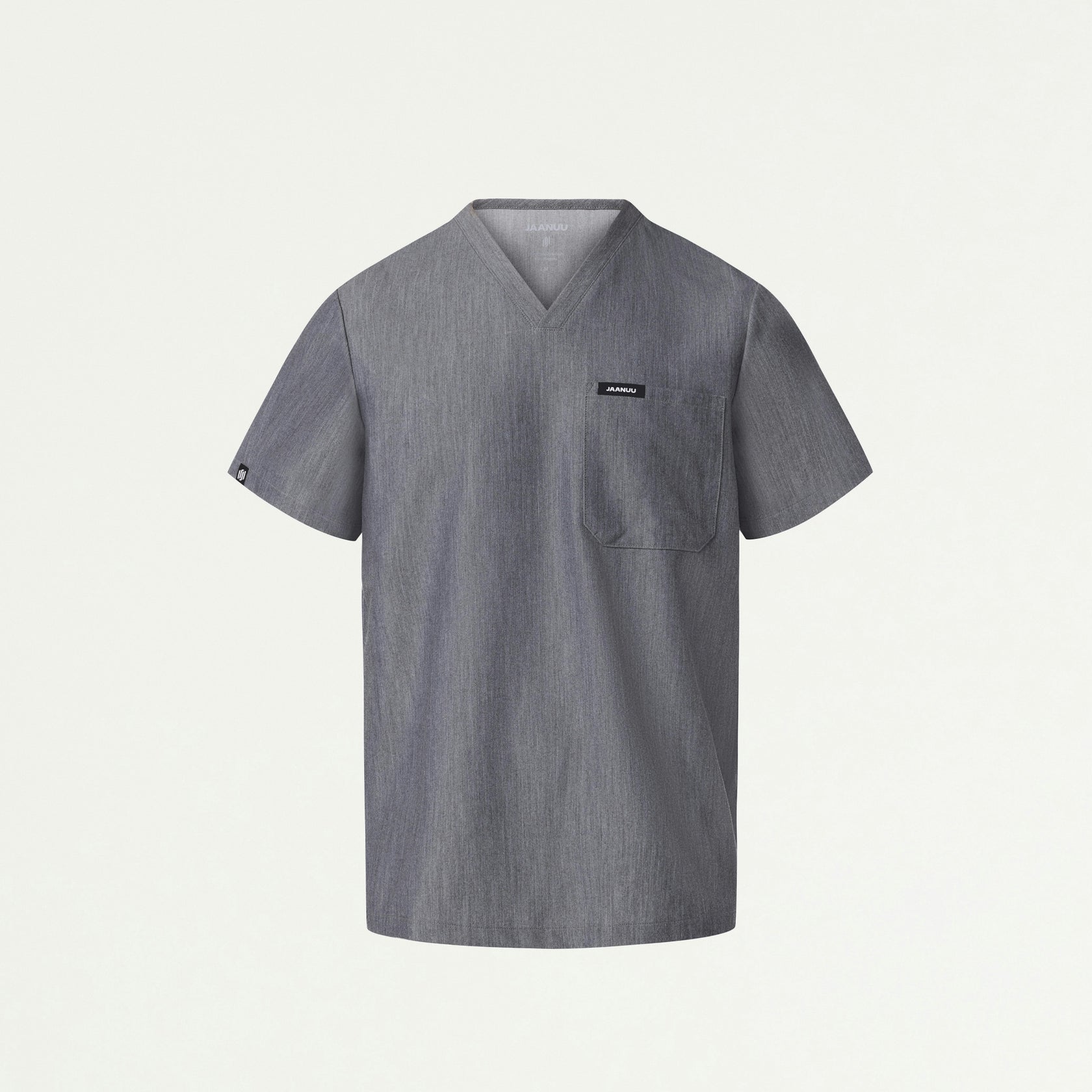 Holmes Everyday 1-Pocket Scrub Top - Heather Gray - MEN'S TOPS - Jaanuu