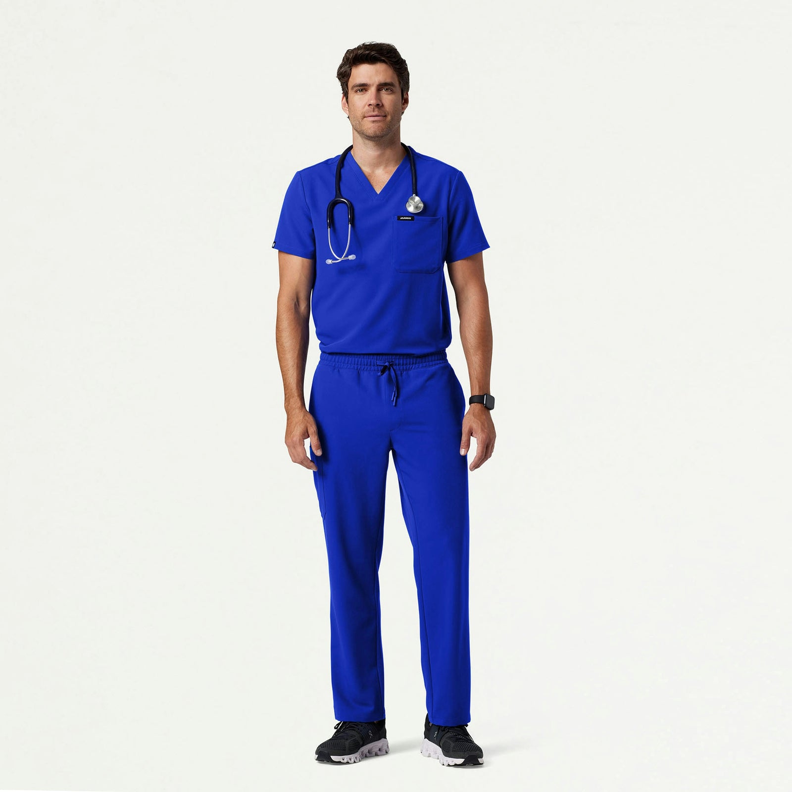 Rhodes Everyday Straight-Leg Scrub Pant - Electric Blue - MEN'S PANTS - Jaanuu