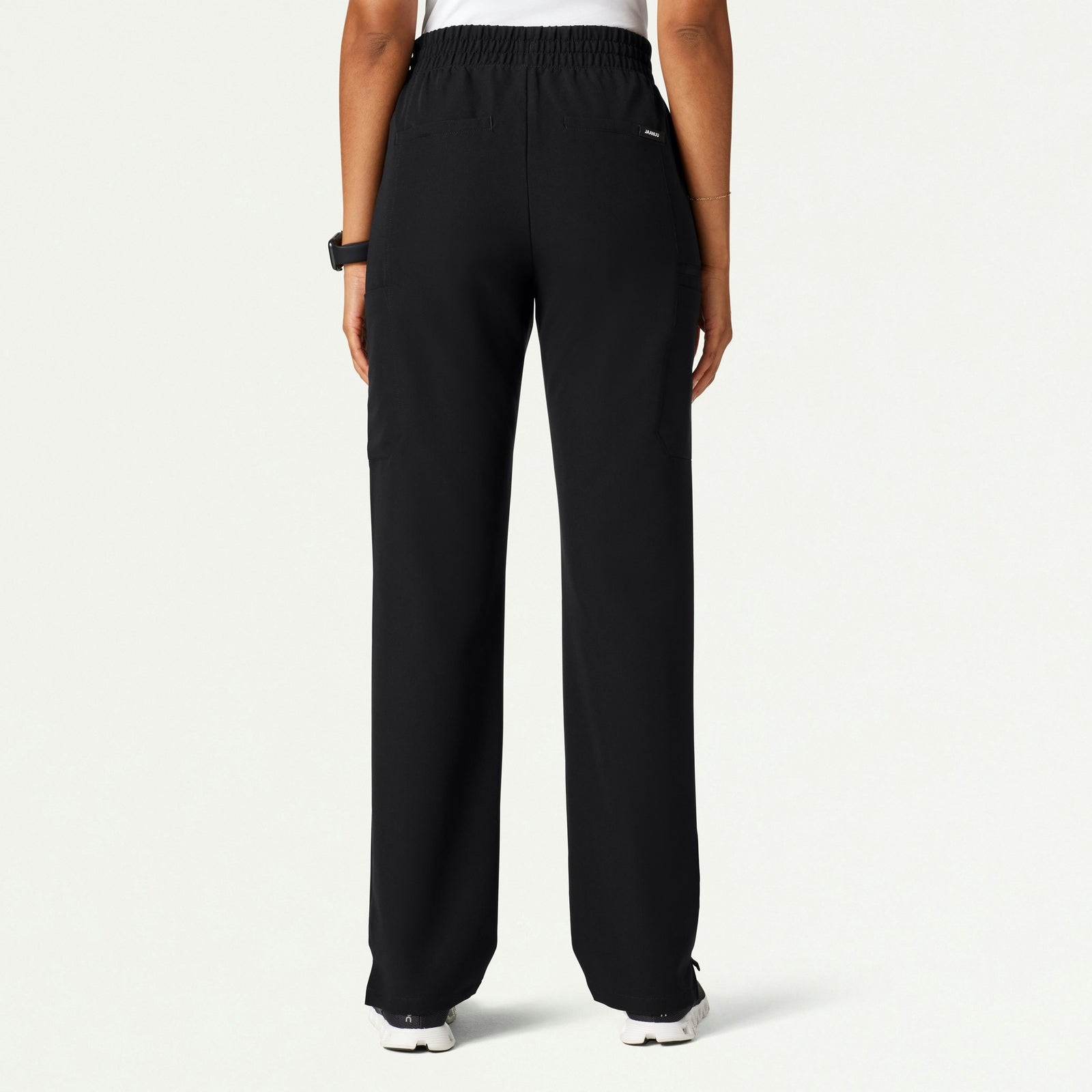 Payla 8-Pocket High Waisted Scrub Pant - Black - WOMEN'S PANTS - Jaanuu