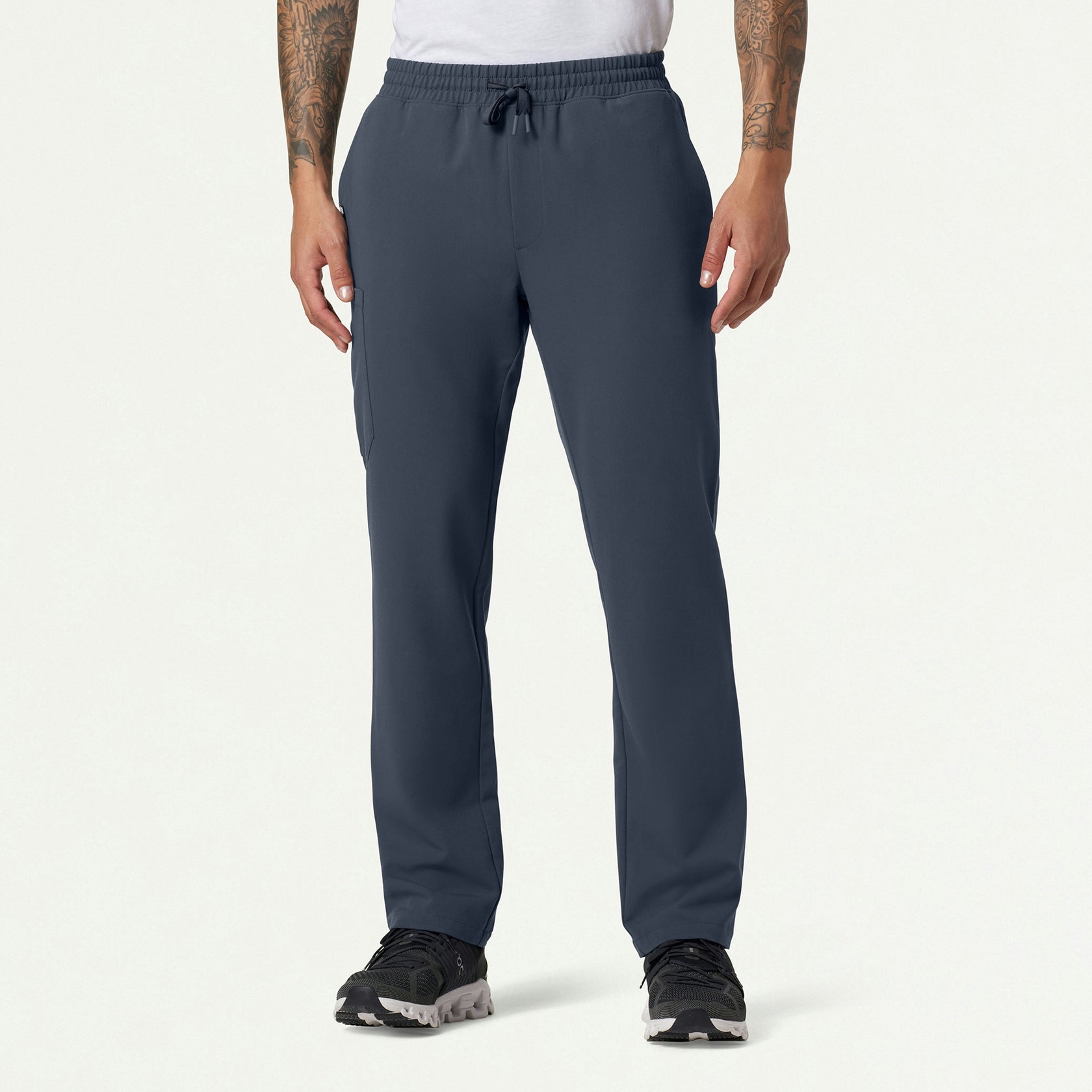 Rhodes Everyday Straight-Leg Scrub Pant - Carbon Gray - MEN'S PANTS - Jaanuu