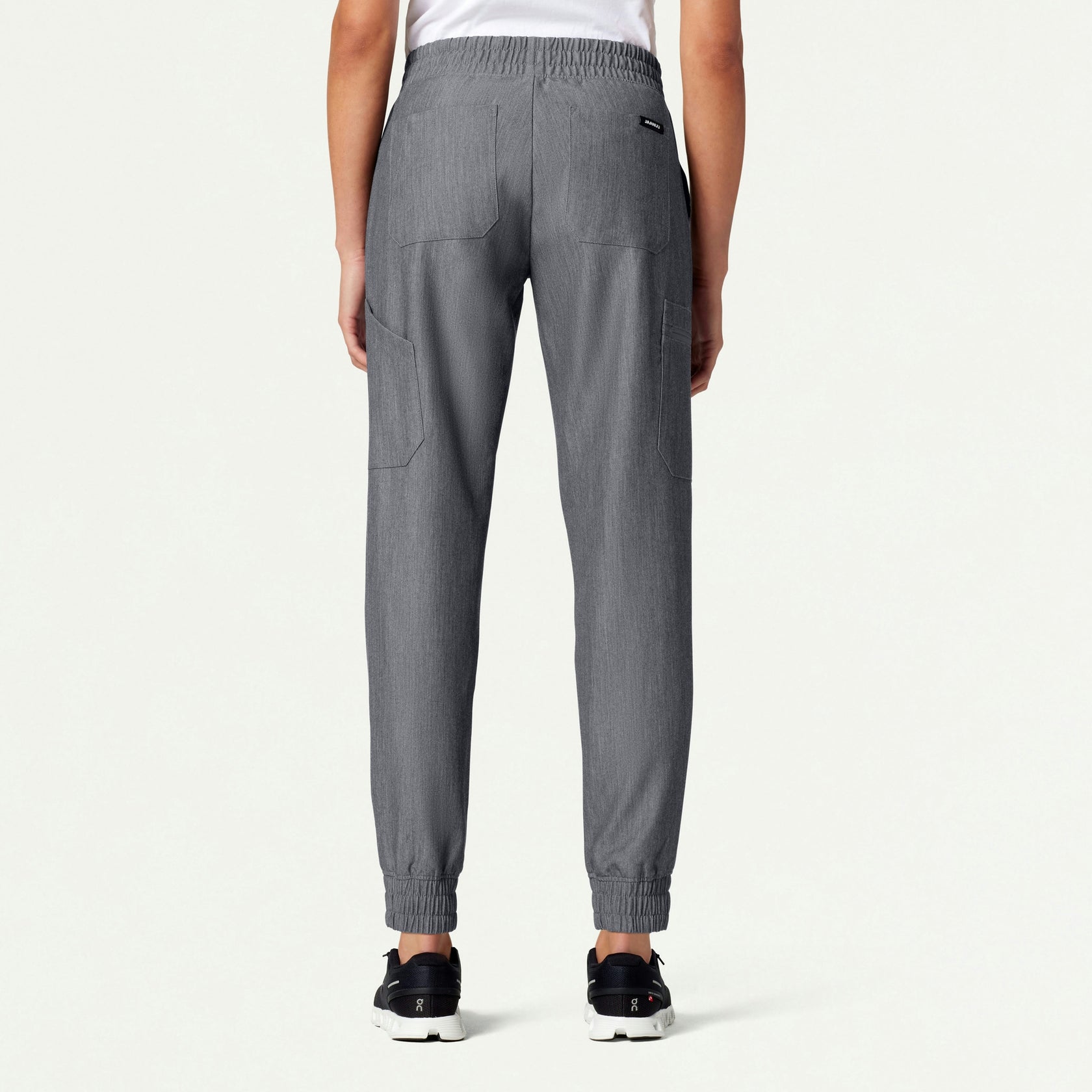 Neo Everyday Cargo Scrub Jogger - Heather Gray - WOMEN'S PANTS - Jaanuu