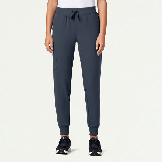 Silex Slim Knit-Waist Scrub Jogger - Carbon Gray - WOMEN'S PANTS - Jaanuu