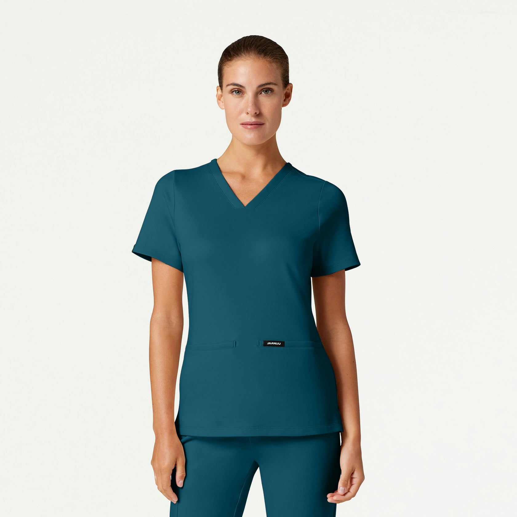 Cesi Slim ULTRAsoft Scrub Top - Caribbean Blue - WOMEN'S TOPS - Jaanuu