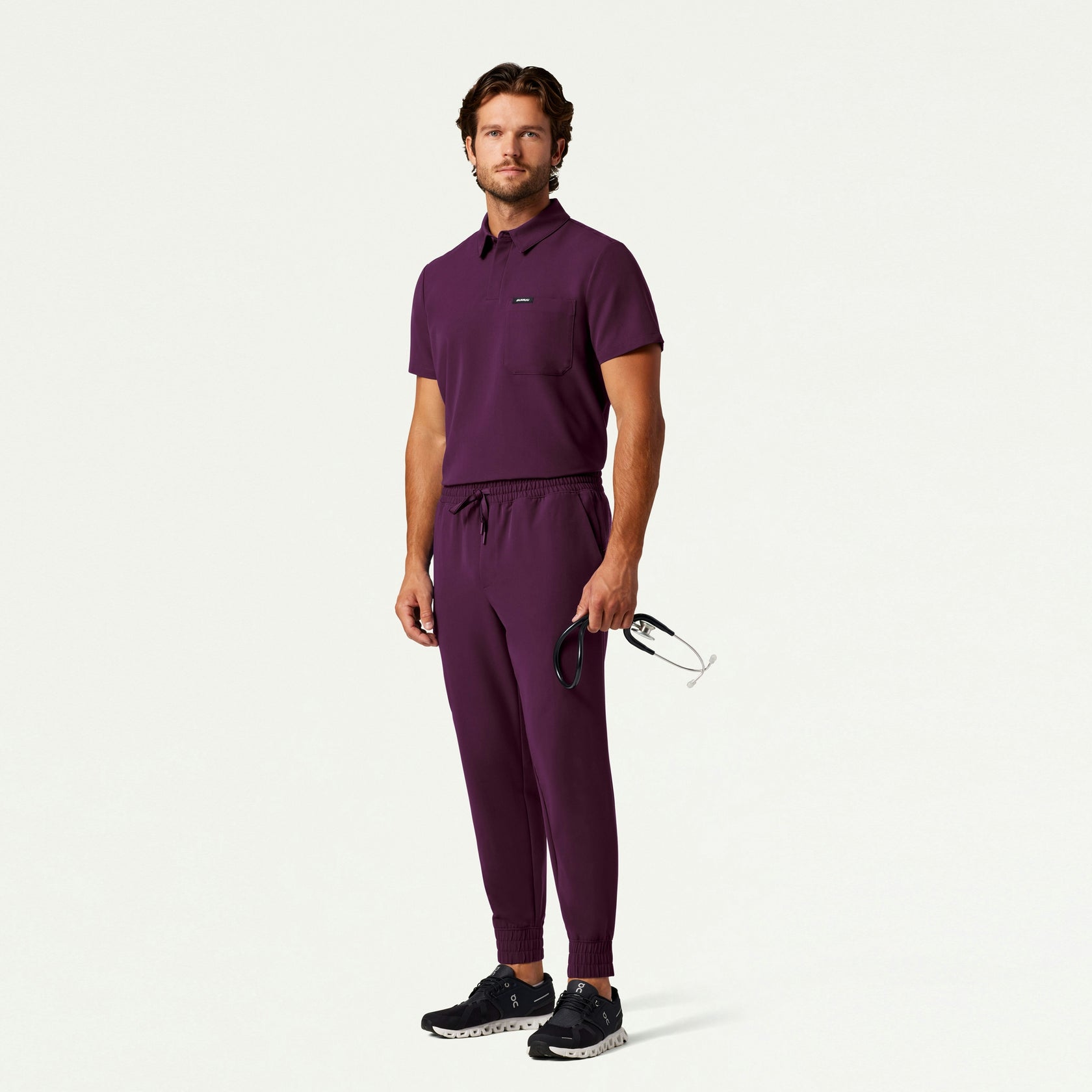 Cobot 8-Pocket Scrub Jogger - Dark Amethyst - MEN'S PANTS - Jaanuu