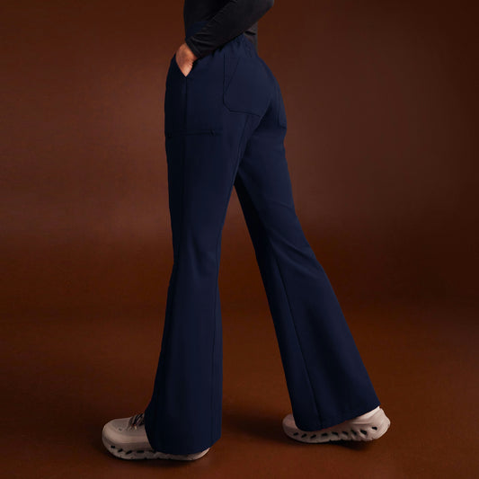 Harper Slim High Waisted Scrub Pant - Midnight Navy - WOMEN'S PANTS - Jaanuu