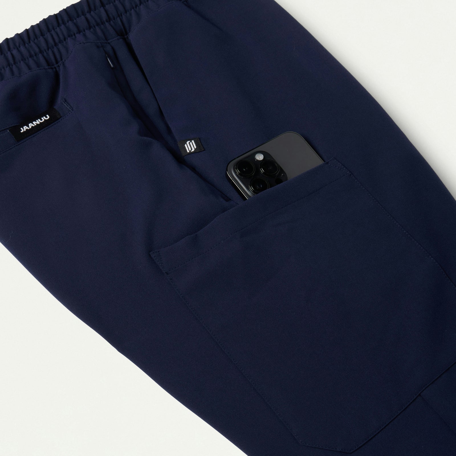 Rhodes Slim Crossover Scrub Jogger - Midnight Navy - MEN'S PANTS - Jaanuu