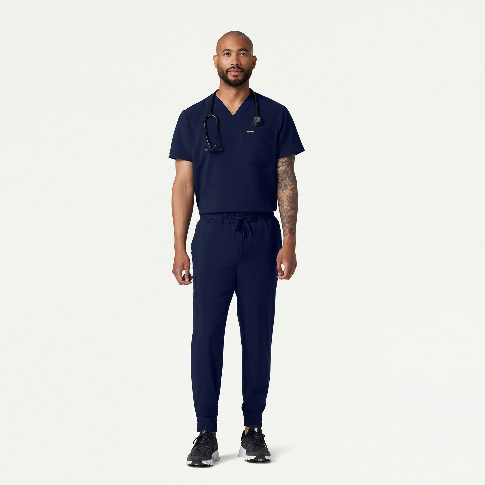 Holmes ULTRAlite™ 1-Pocket Scrub Top - Midnight Navy - MEN'S TOPS - Jaanuu