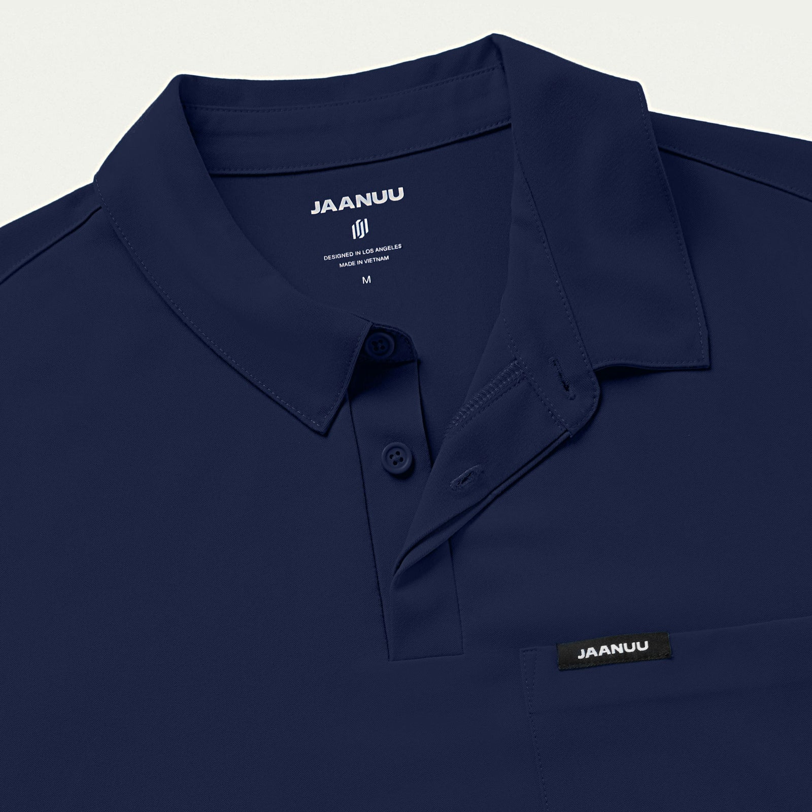 Axis Polo Scrub Top - Midnight Navy - MEN'S TOPS - Jaanuu