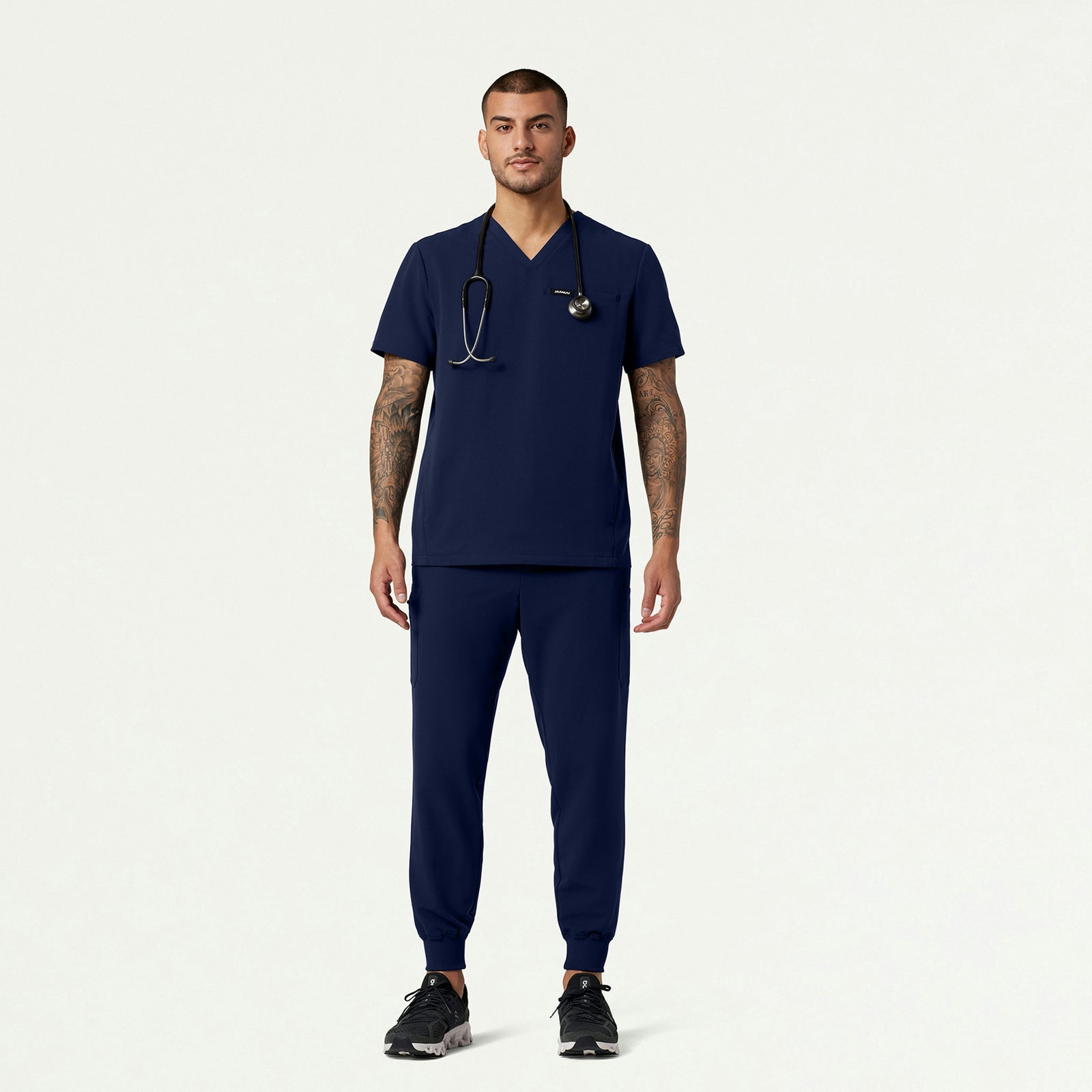 Platt 3-Pocket Scrub Top - Midnight Navy - MEN'S TOPS - Jaanuu