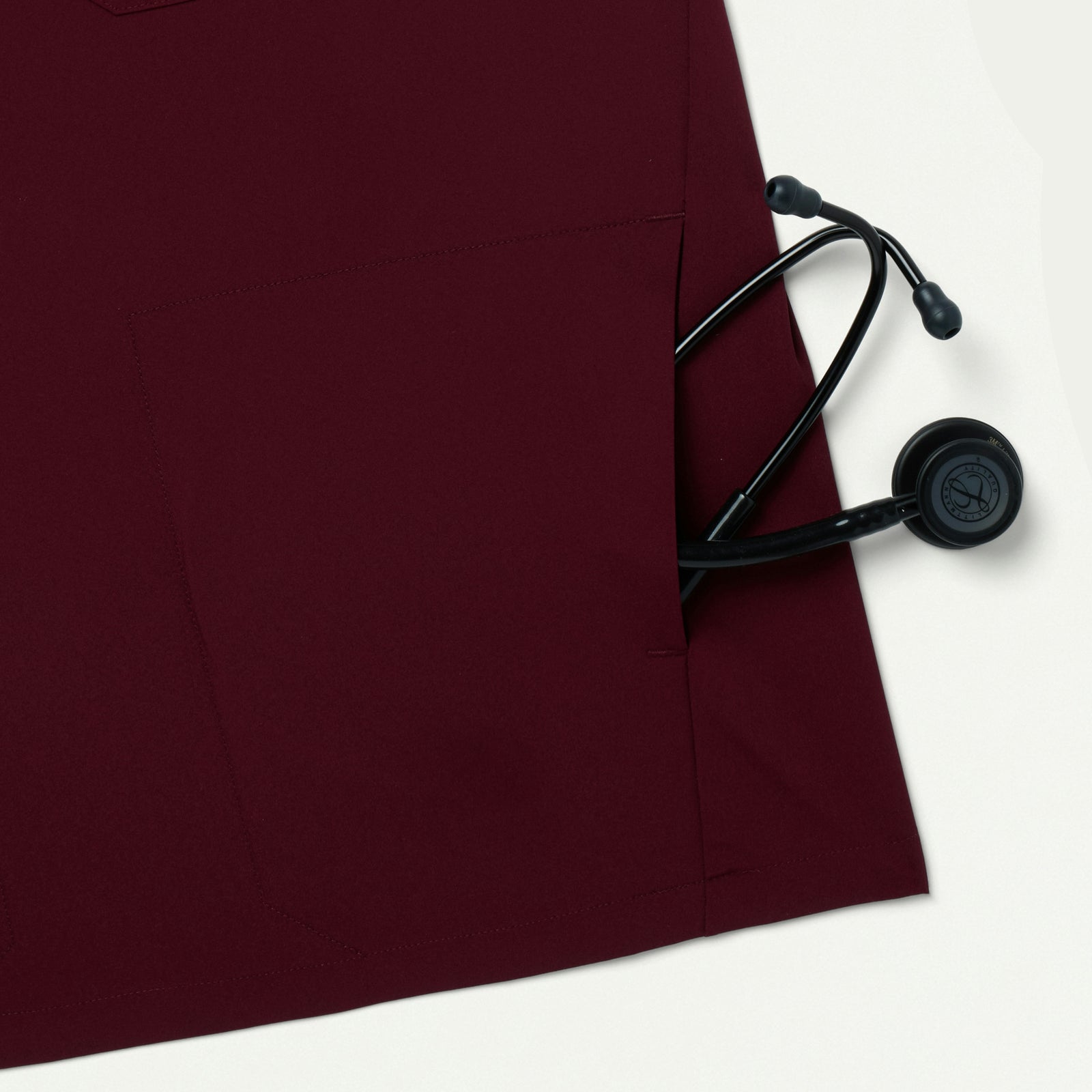 Bron ULTRAlite™ 3-Pocket Scrub Top - Burgundy - MEN'S TOPS - Jaanuu